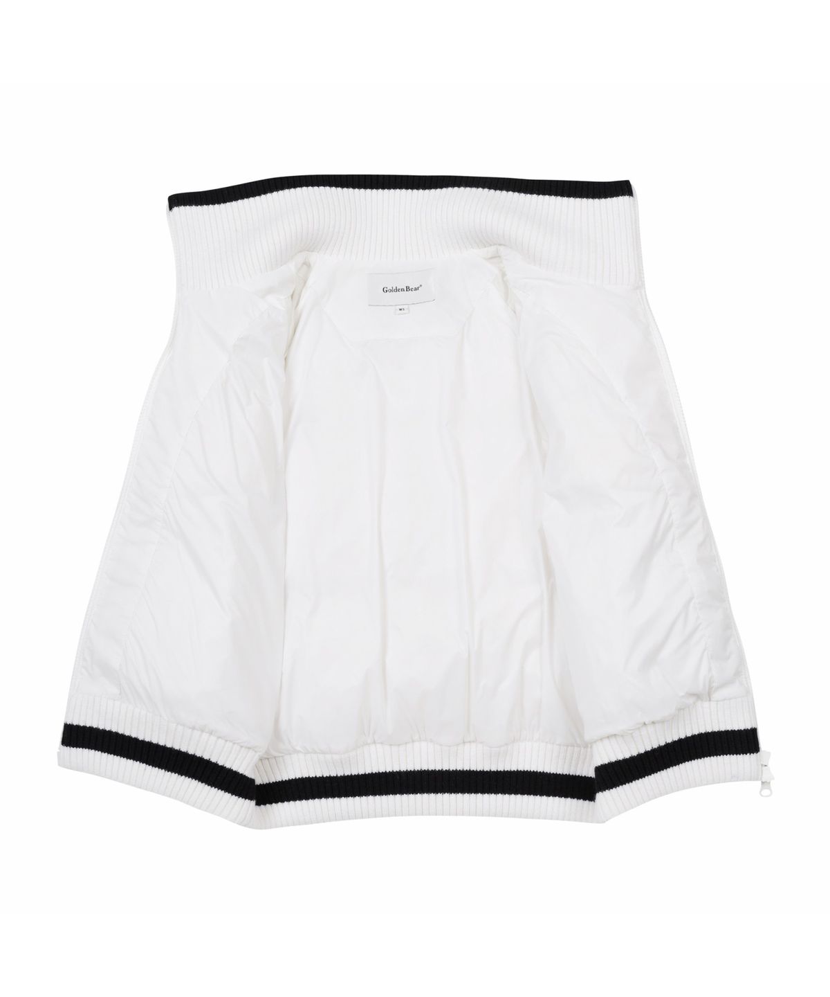 골든베어(GOLDEN BEAR) (WOMEN) Knit Hybrid Full Zip-up Jacket(Ivory)_G5UAW24832IVX