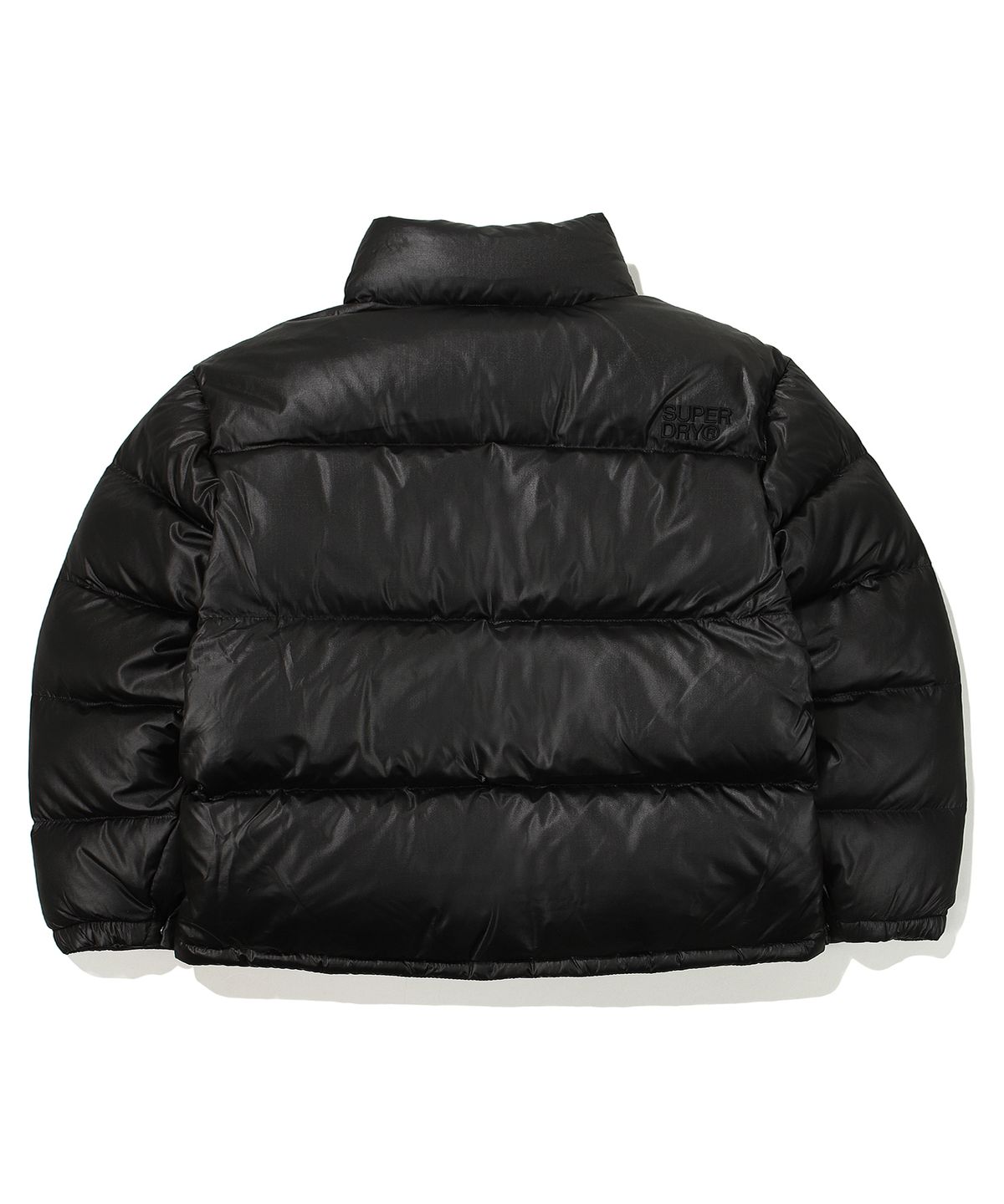 슈퍼드라이(SUPERDRY) 에센셜 덕다운 숏패딩 블랙