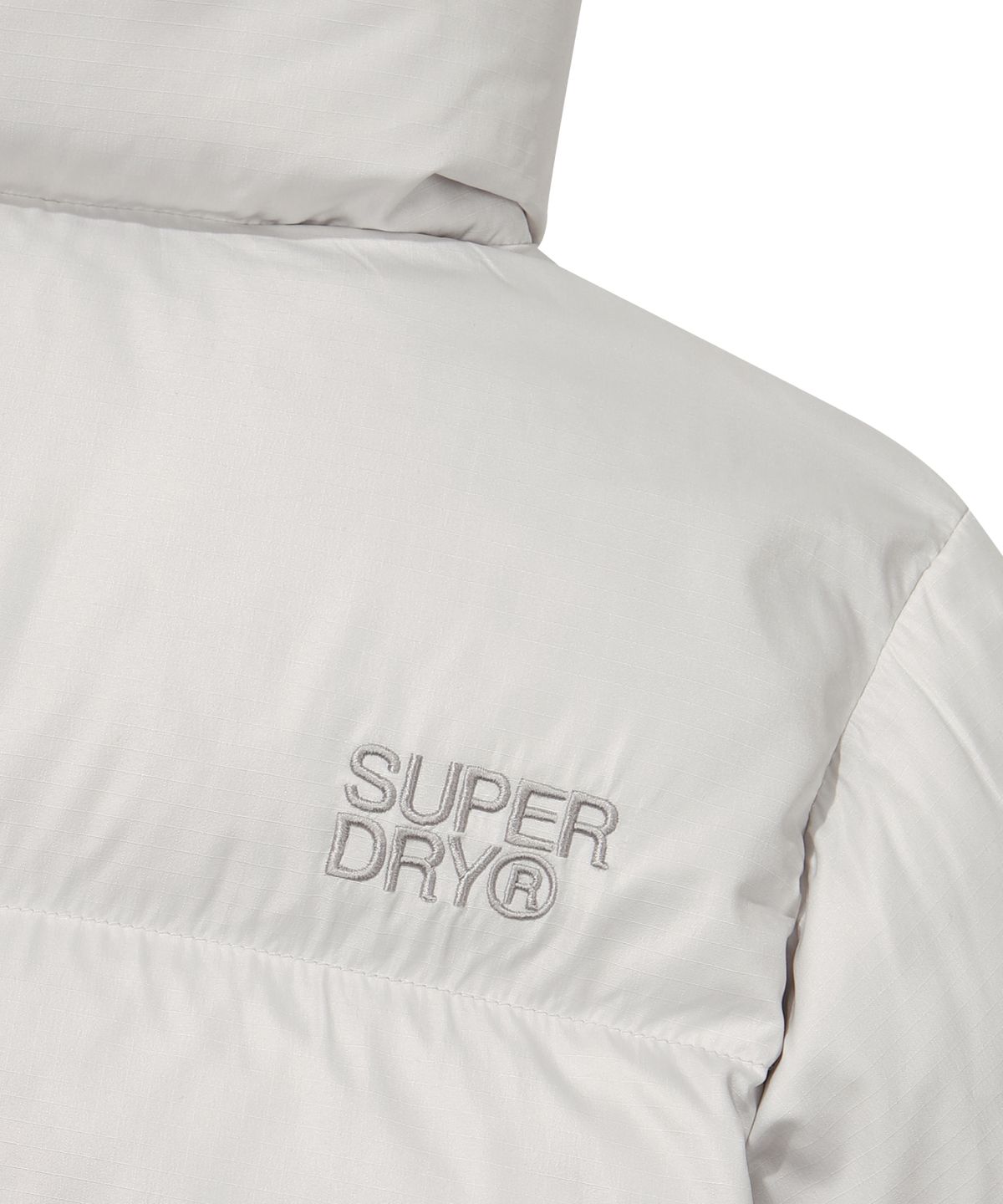 슈퍼드라이(SUPERDRY) W 에센셜 덕다운 숏패딩 라이트 그레이