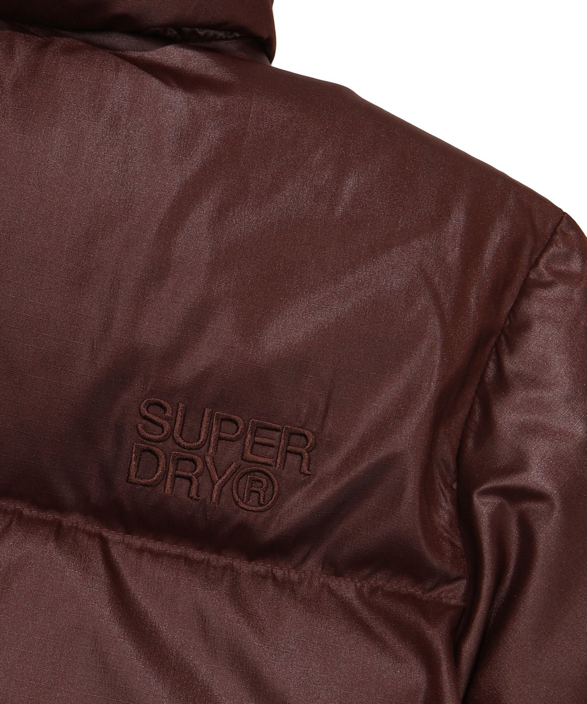 슈퍼드라이(SUPERDRY) W 에센셜 덕다운 숏패딩 브라운