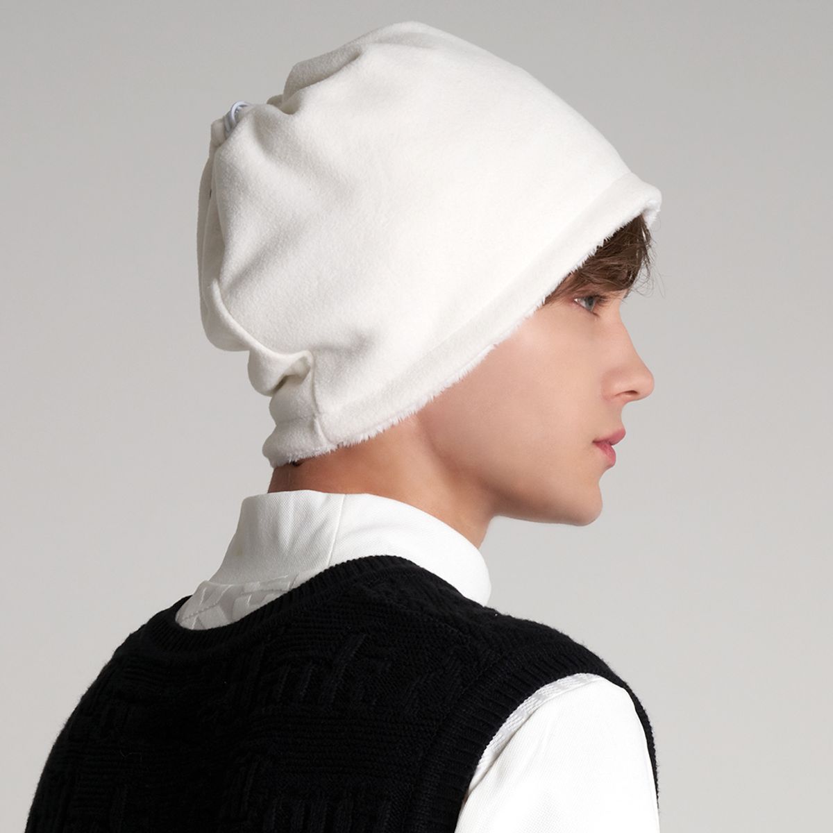 테크스킨(TECHSKIN) 겨울 방한 넥워머 멀티스카프 화이트
