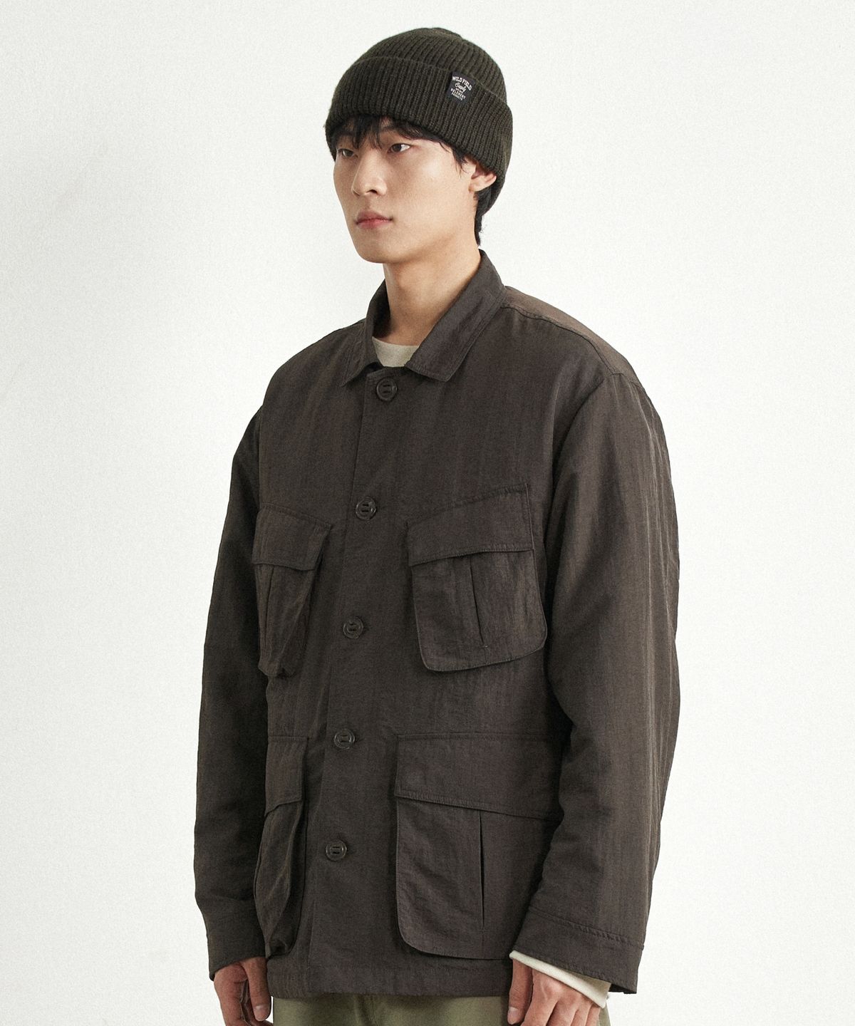 힐리먼트(HELEMENT) 이지 디터쳐블 패딩 자켓 (BROWN)