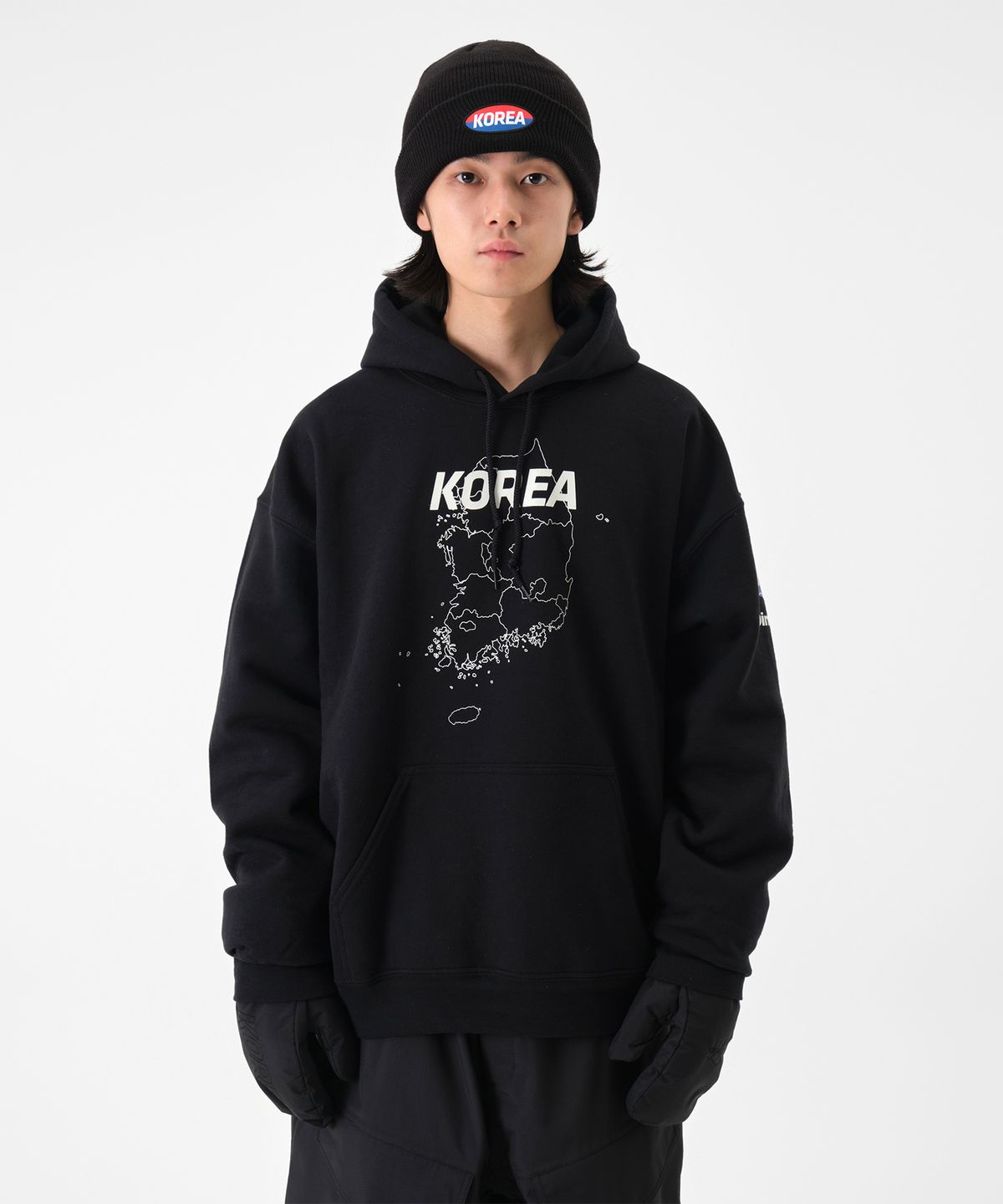 디미토(DIMITO) TEAM KOREA REPLICA BOX LOGO HOODIE BLACK