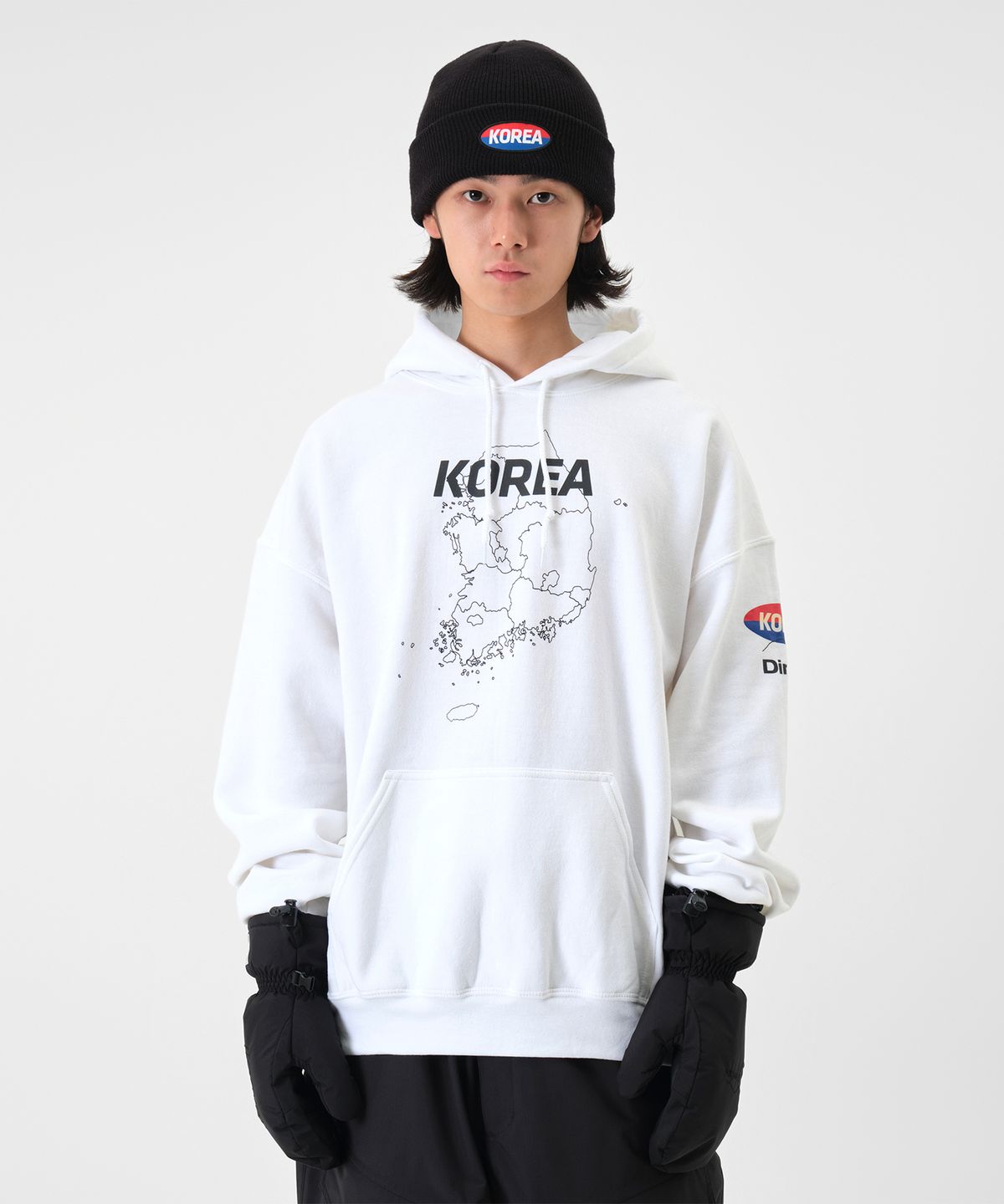 디미토(DIMITO) TEAM KOREA REPLICA BOX LOGO HOODIE WHITE