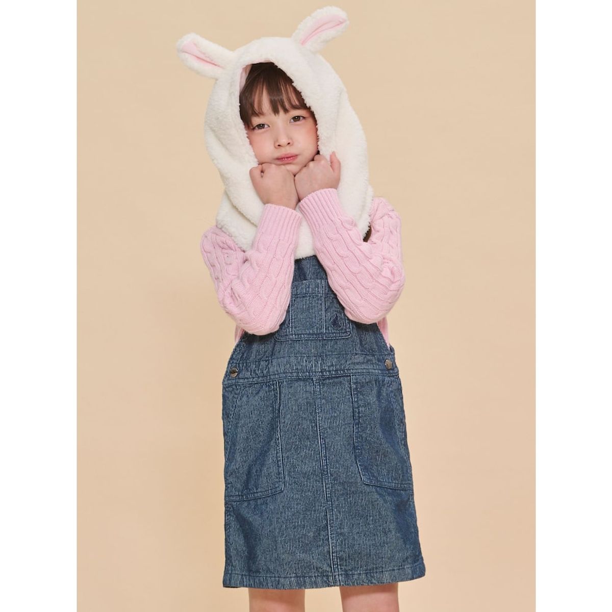 빈폴 키즈(BEANPOLE KIDS) 빙키 바라클라바  아이보리 (BI4X8BU010)