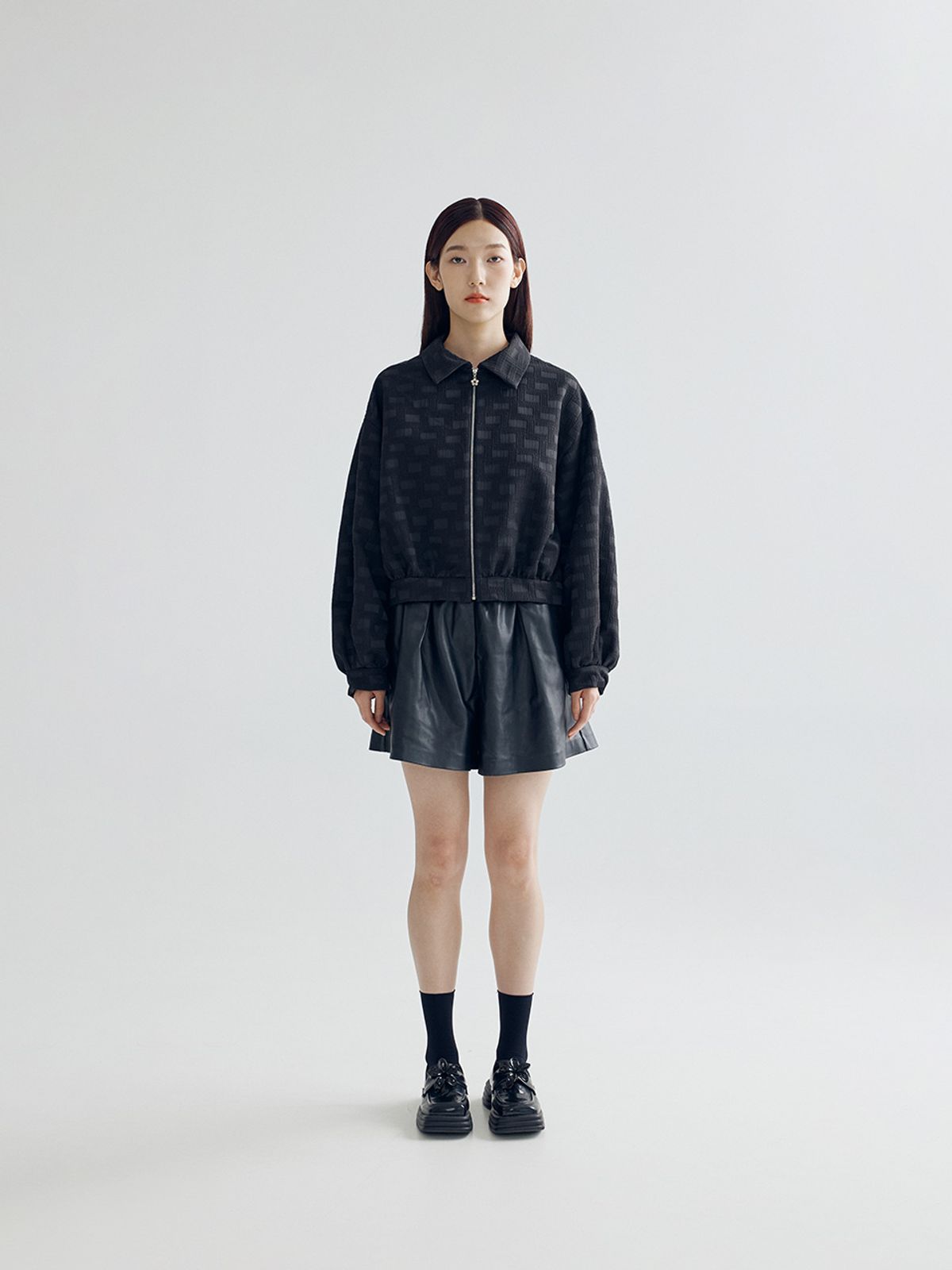 봄날 부티크(BOMNAL BOUTIQUE) 브릭 자켓 _블랙