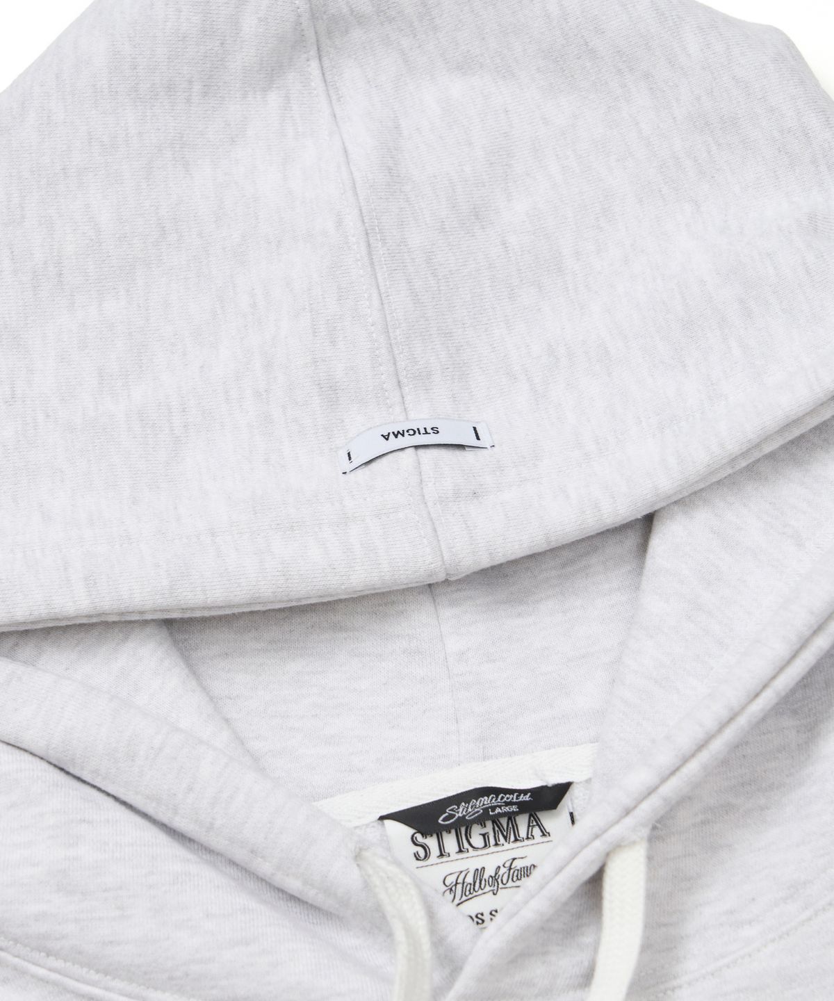 스티그마(STIGMA) Tech Pocket Oversized Hoodie White Melange