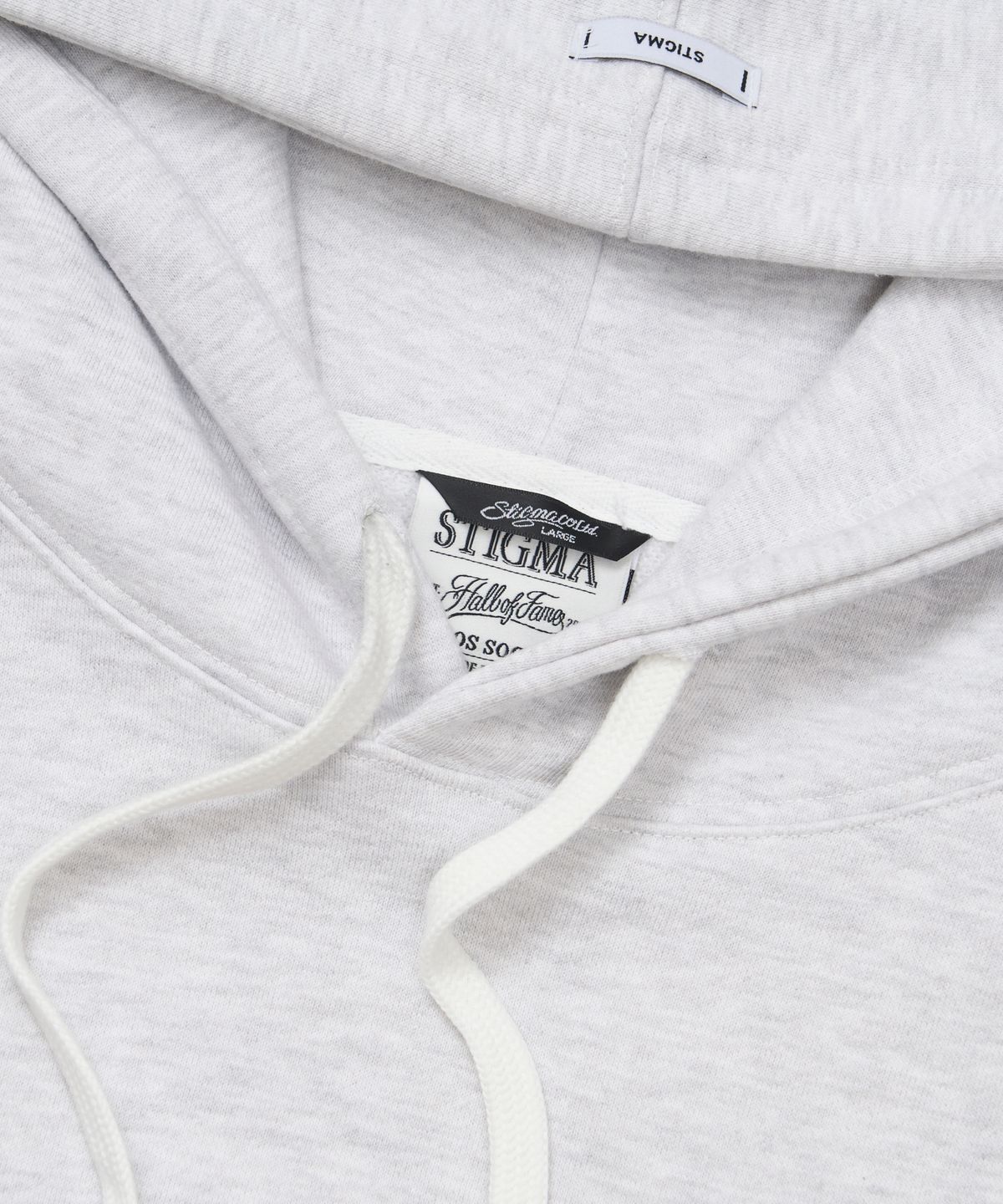 스티그마(STIGMA) Tech Pocket Oversized Hoodie White Melange