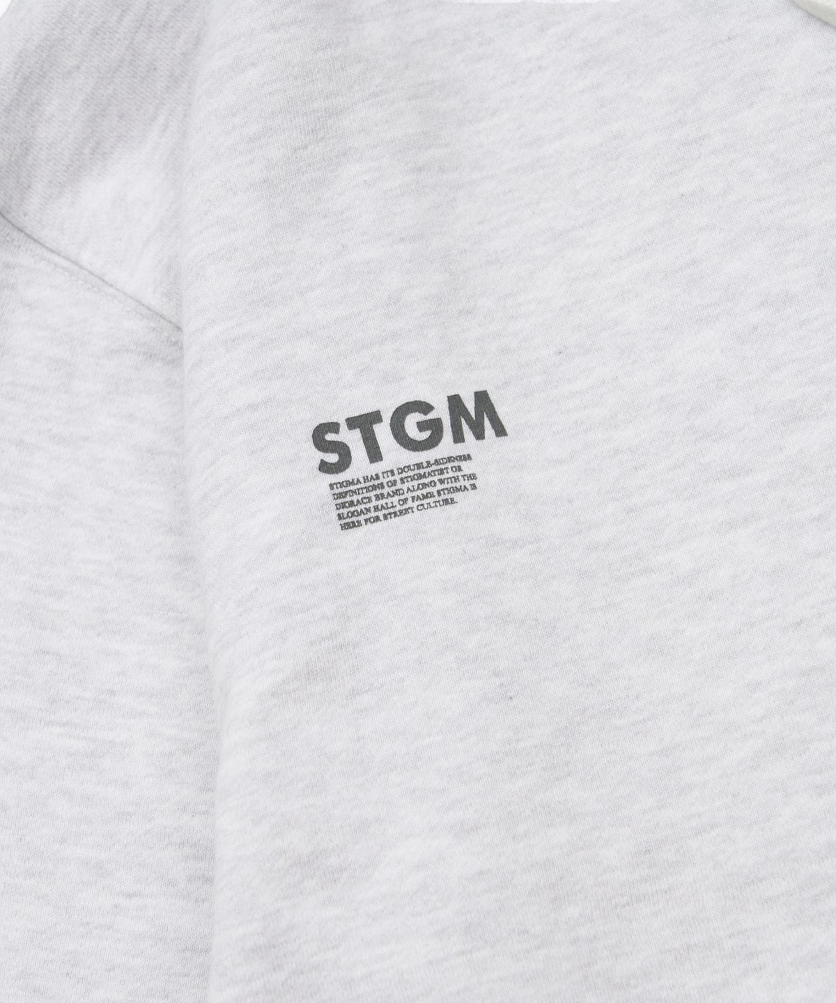 스티그마(STIGMA) Tech Pocket Oversized Hoodie White Melange