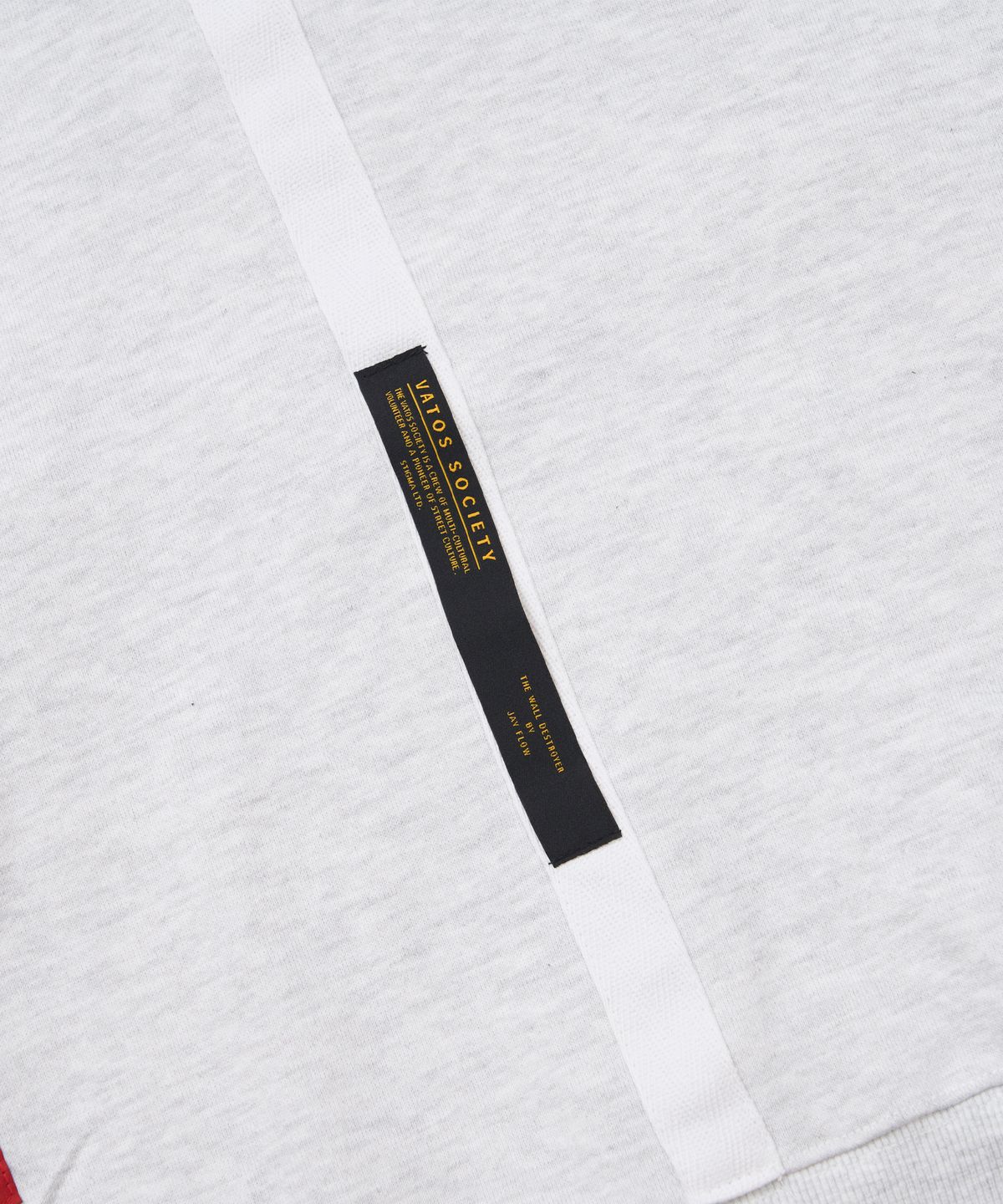 스티그마(STIGMA) Tech Pocket Oversized Hoodie White Melange