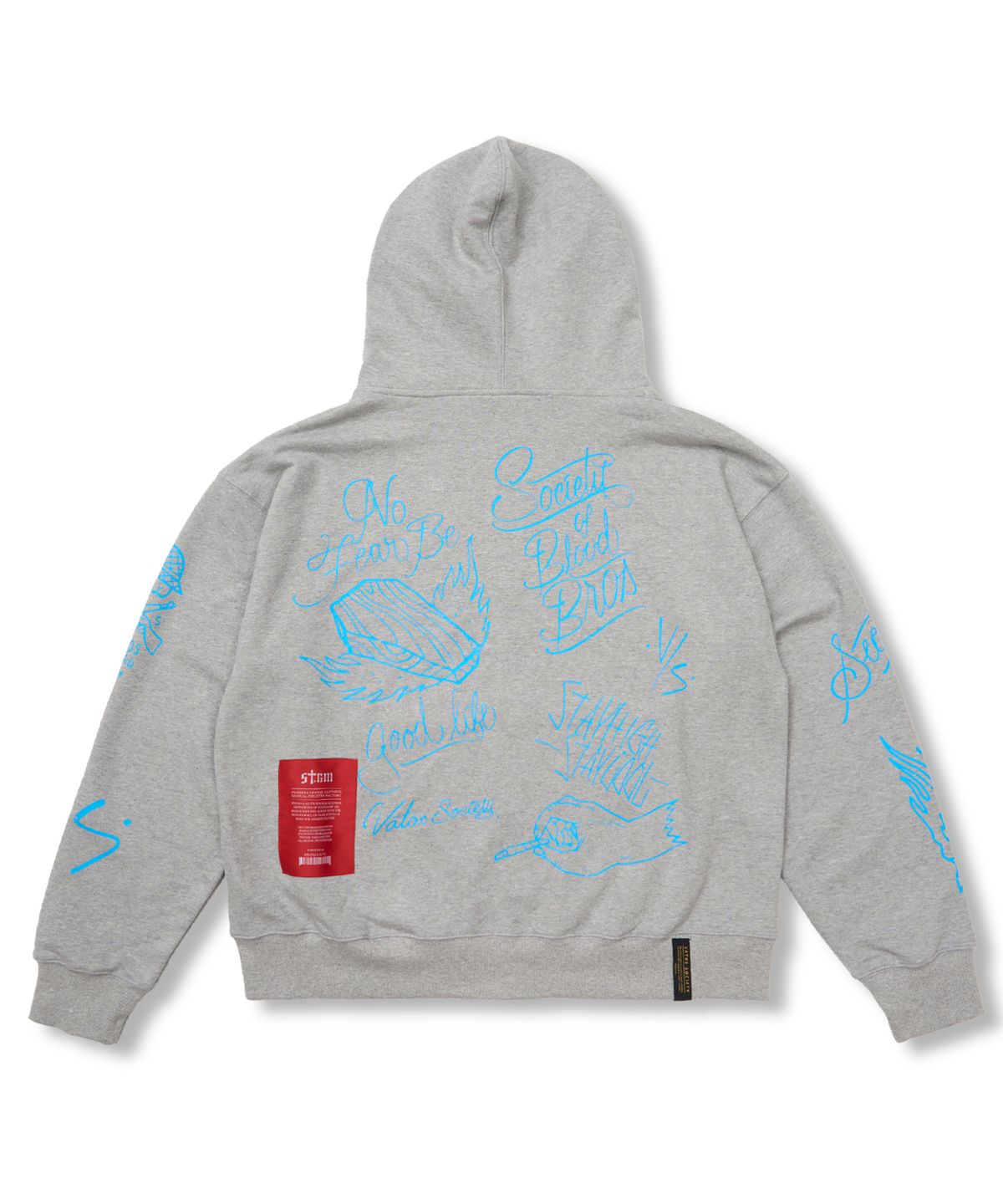 스티그마(STIGMA) The World Oversized Zip-up Hoodie Melange