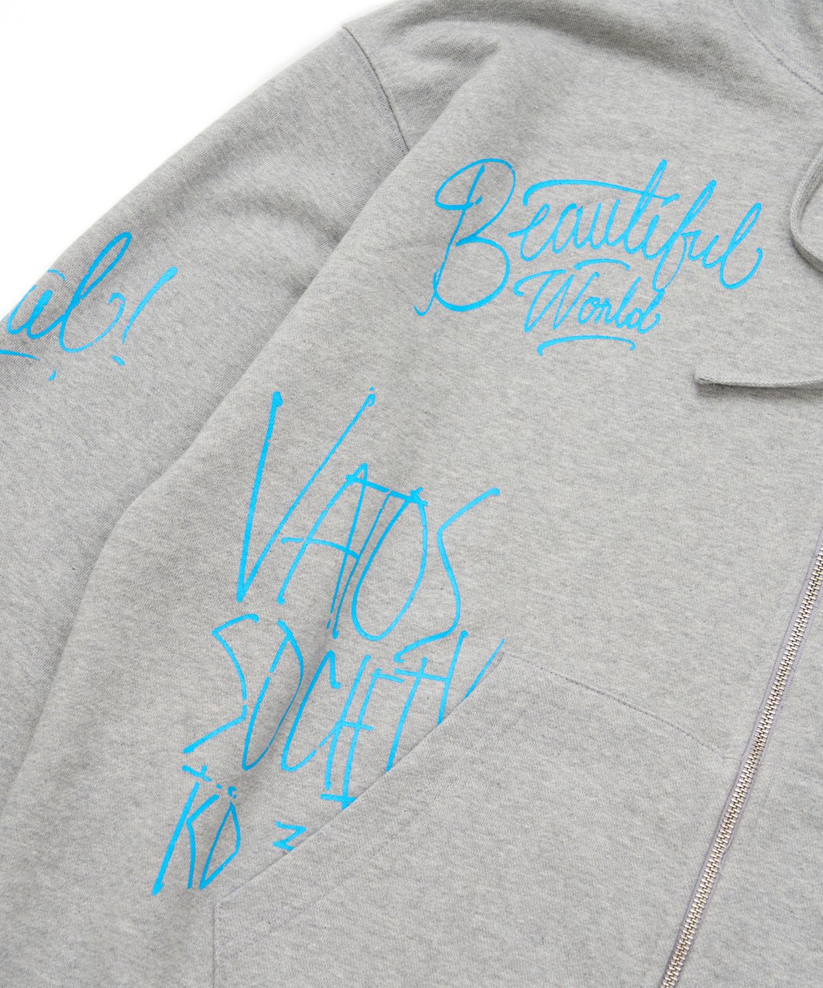 스티그마(STIGMA) The World Oversized Zip-up Hoodie Melange