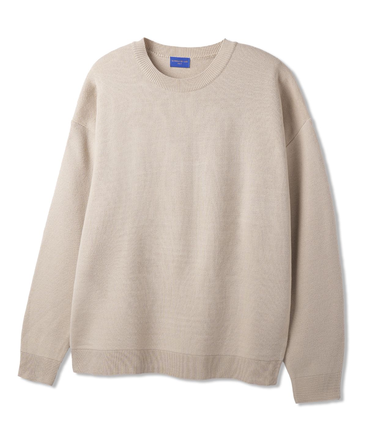 앨빈클로(ALVINCLO) [DE LUXE] 자카드 라운드 니트 DLX1501 (6 COLOR)