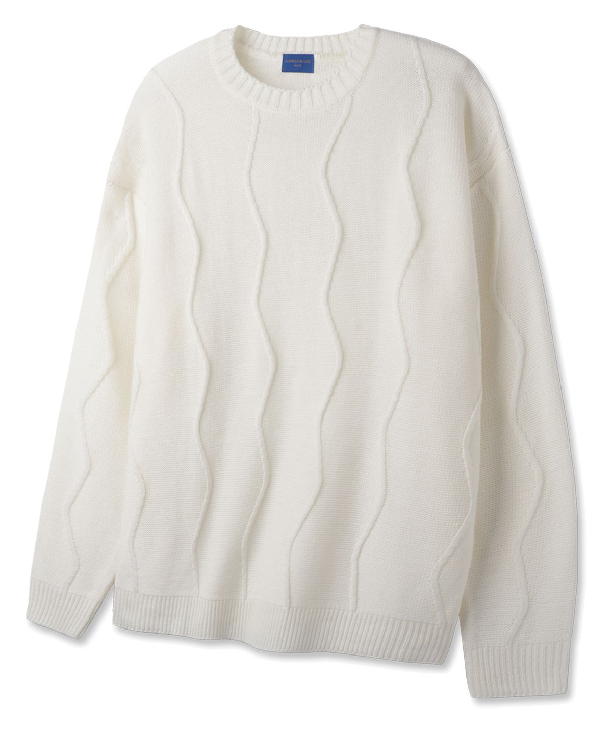 앨빈클로(ALVINCLO) [DE LUXE] 웨이브 라운드 니트 DLX1505 (4 COLOR)
