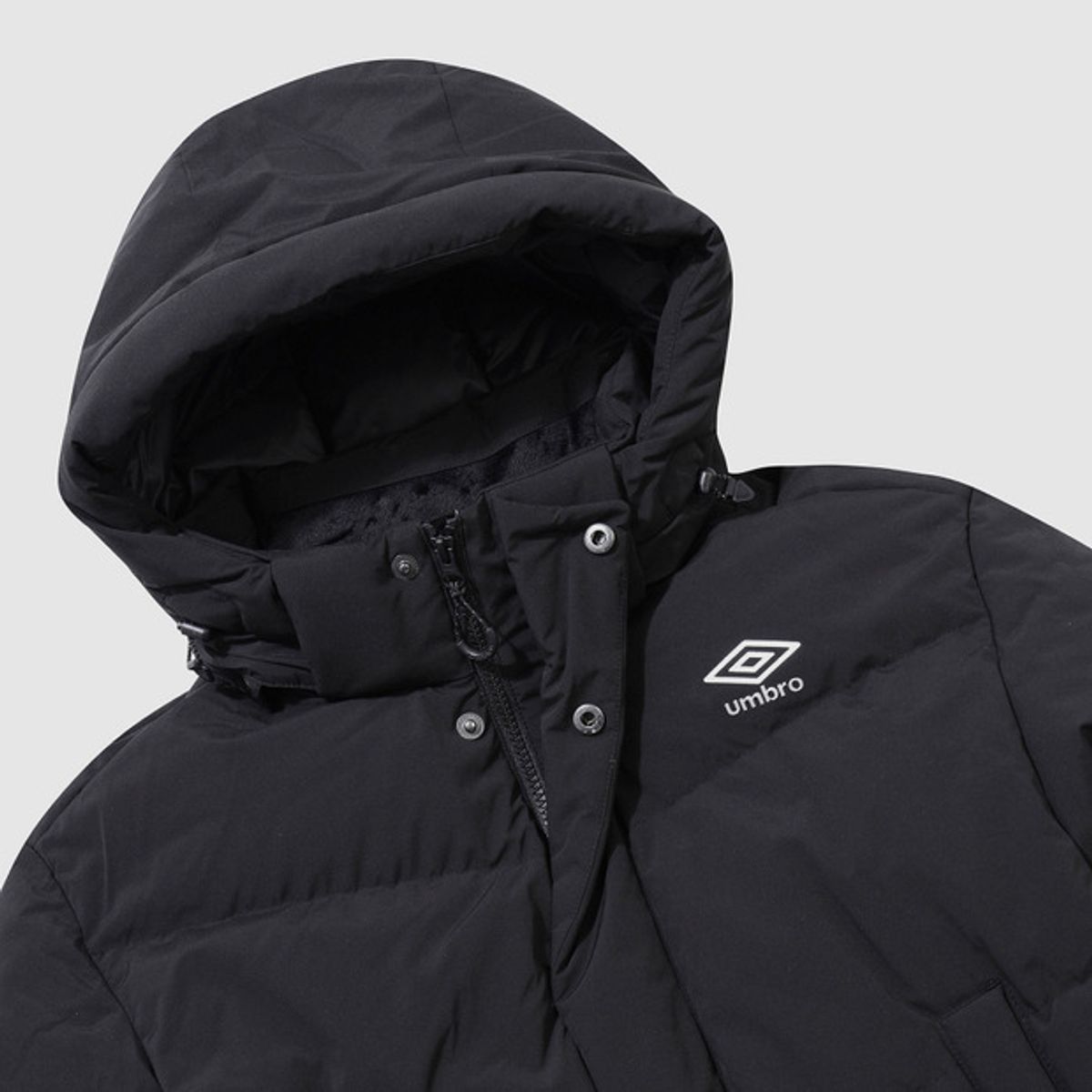 엄브로(UMBRO) 액티브 플라이트 롱 구스다운 자켓 블랙(UP423SDJN2)