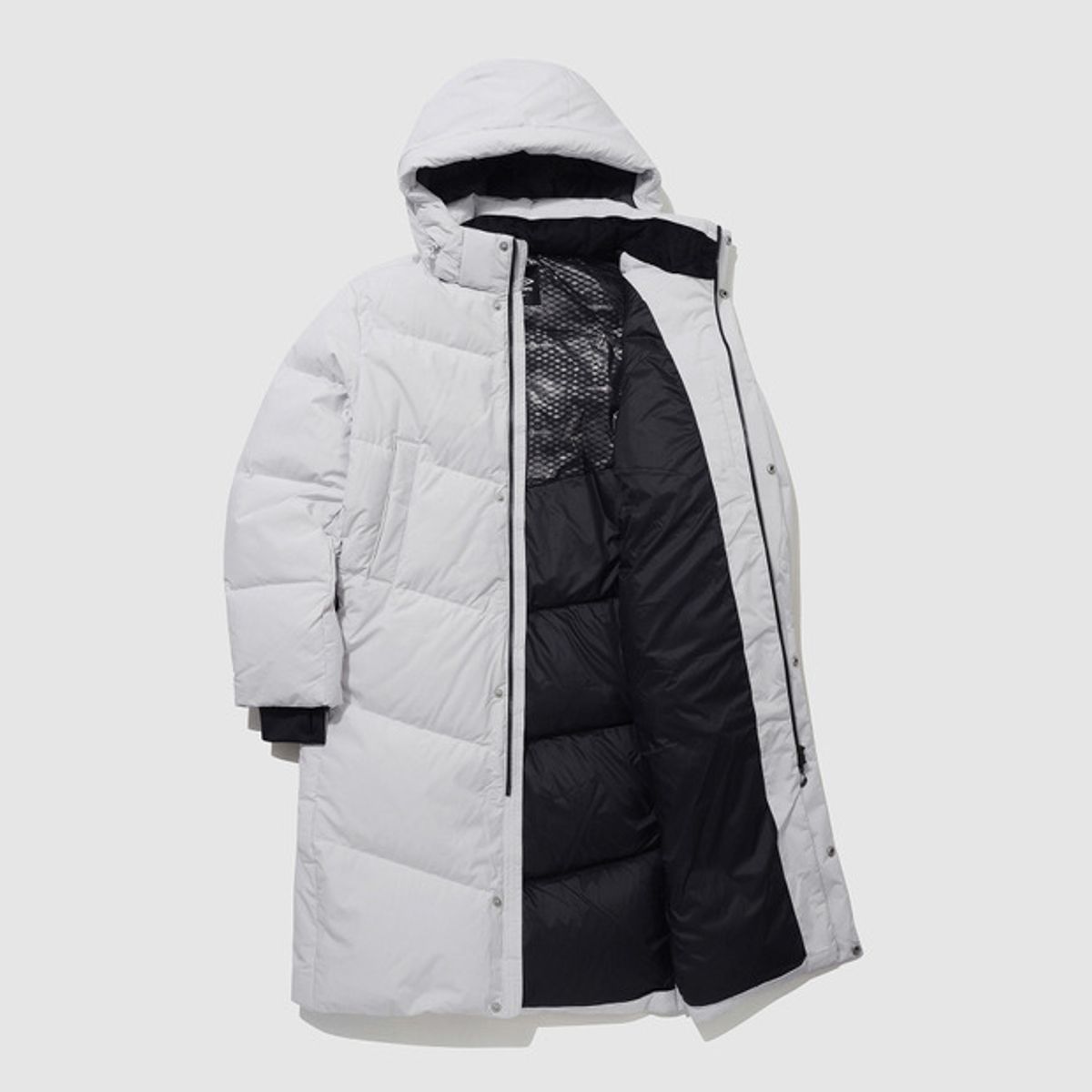 엄브로(UMBRO) 액티브 플라이트 롱 구스다운 자켓 그레이(UP423SDJN2)
