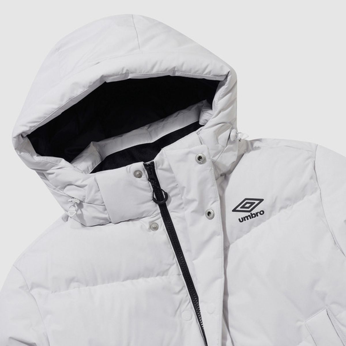 엄브로(UMBRO) 액티브 플라이트 롱 구스다운 자켓 그레이(UP423SDJN2)