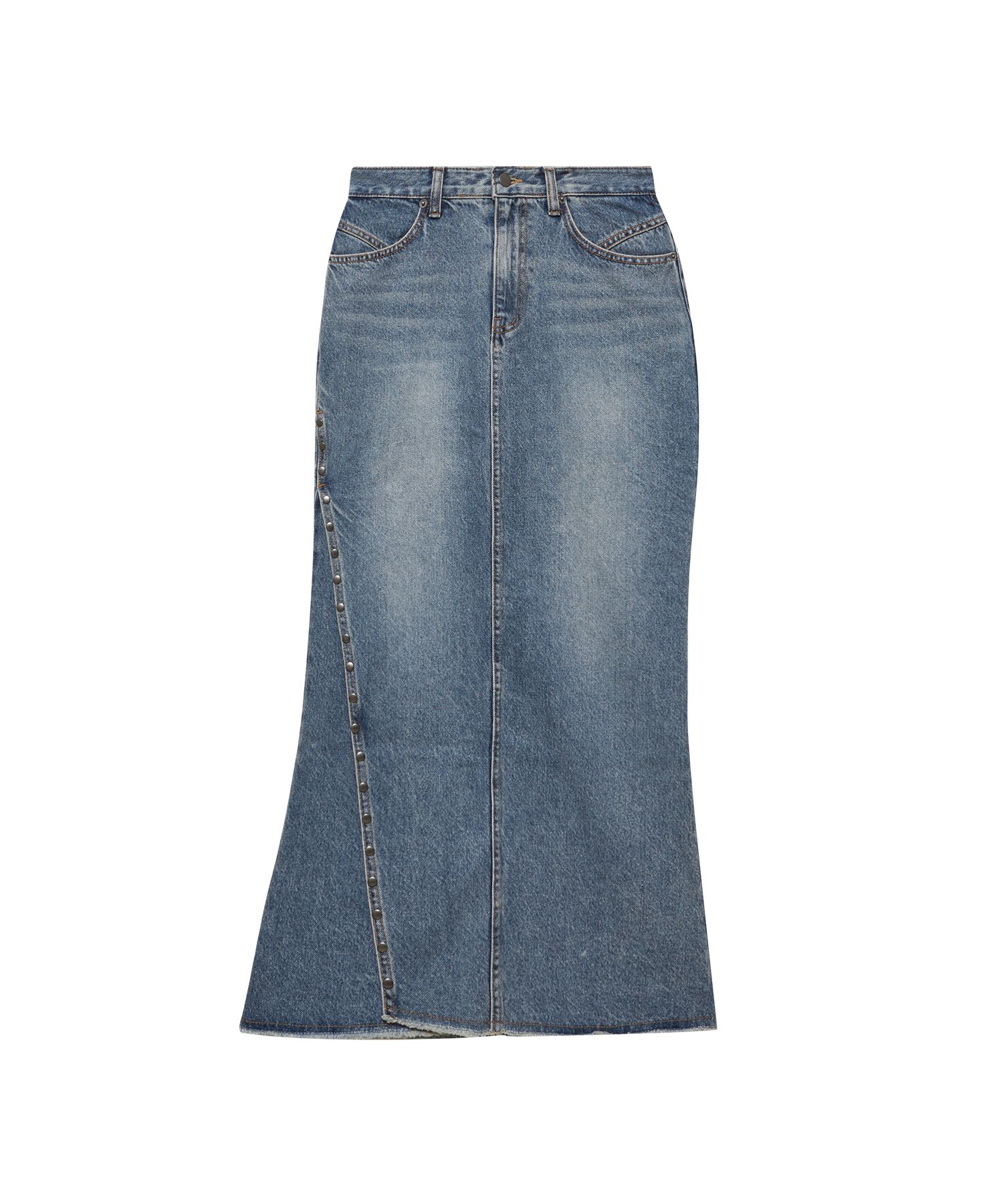 スカート INSTANTFUNK Denim long skirt 4BNY545 MUSINSA | INSTANTFUNK denim long skirt
