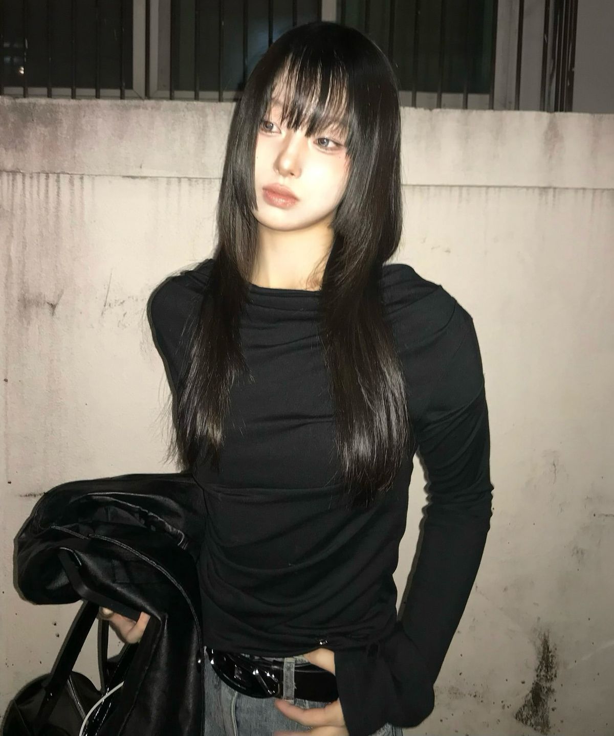 플레어업(FLAREUP) 2.Drape Long Sleeve (FL-146_Black)