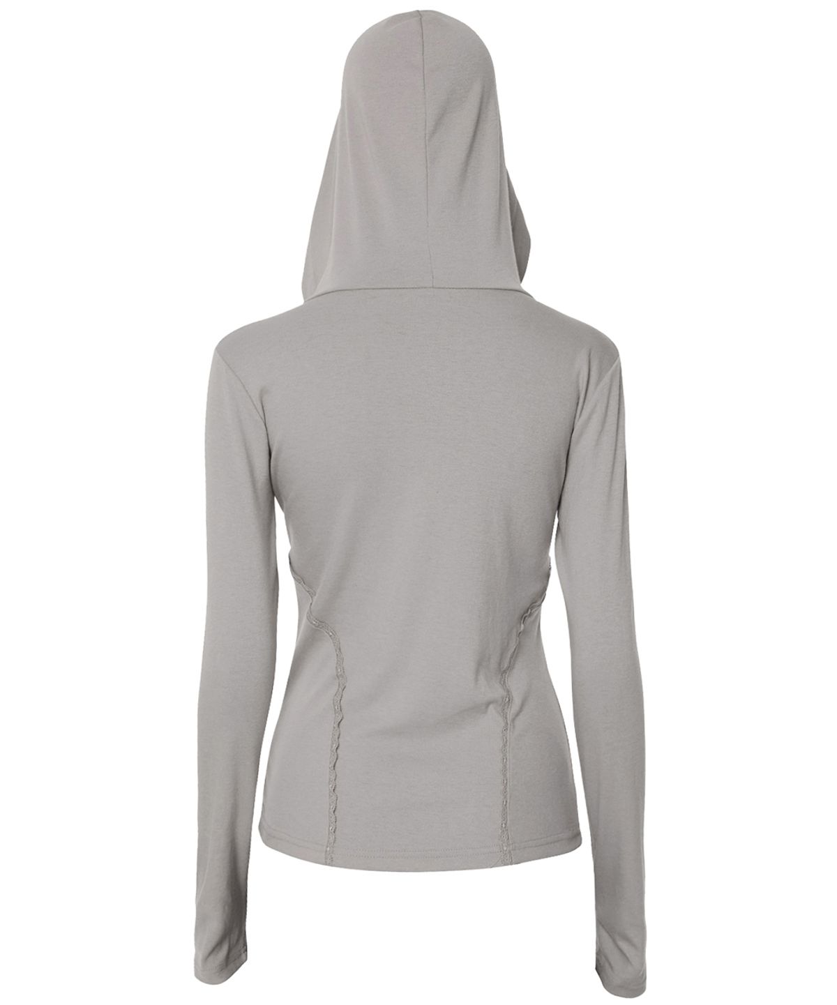 플레어업(FLAREUP) Button Up Lace Hoodie (FL-148_Gray)