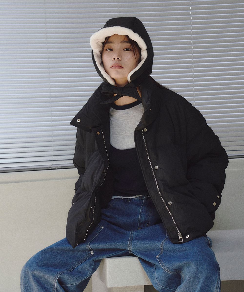 MUSINSA公式 | THE GREEN LAB パファーダウンバラクラバ [ブラック]