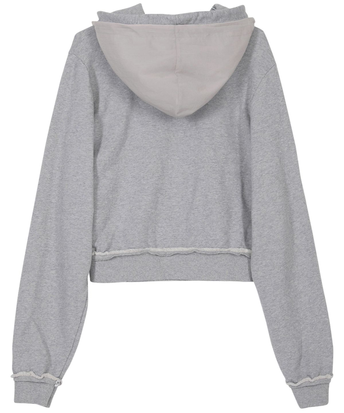 플레어업(FLAREUP) Layered Zip Hoodie (FL-150_Gray)