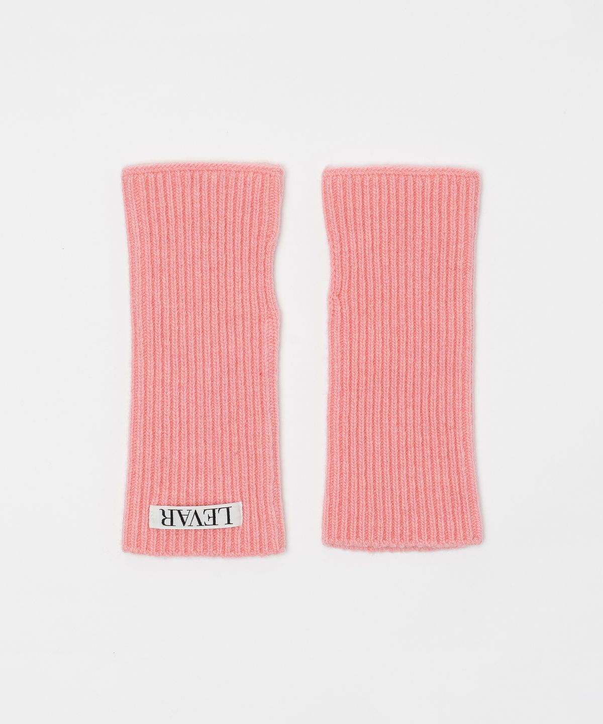 르바(LEVAR) Warmer Layered Wool Knit Gloves - Bubblegum Pink