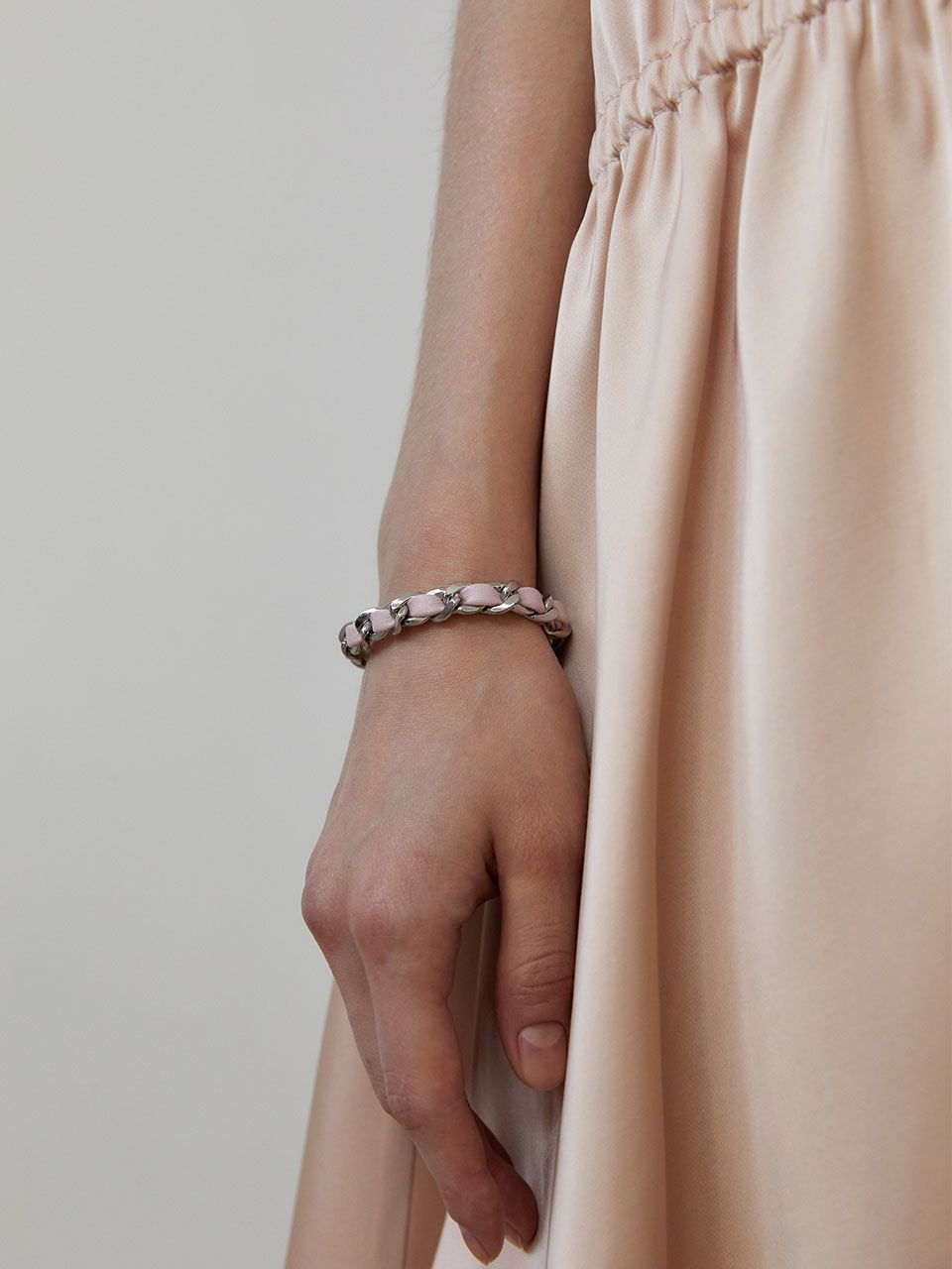 ★人氣★LOVE ME MONSTER★Basic Round Chain Bracelet MUSINSA | LOVE ME MONSTER Chic Leather Ribbon Chain Bracelet
