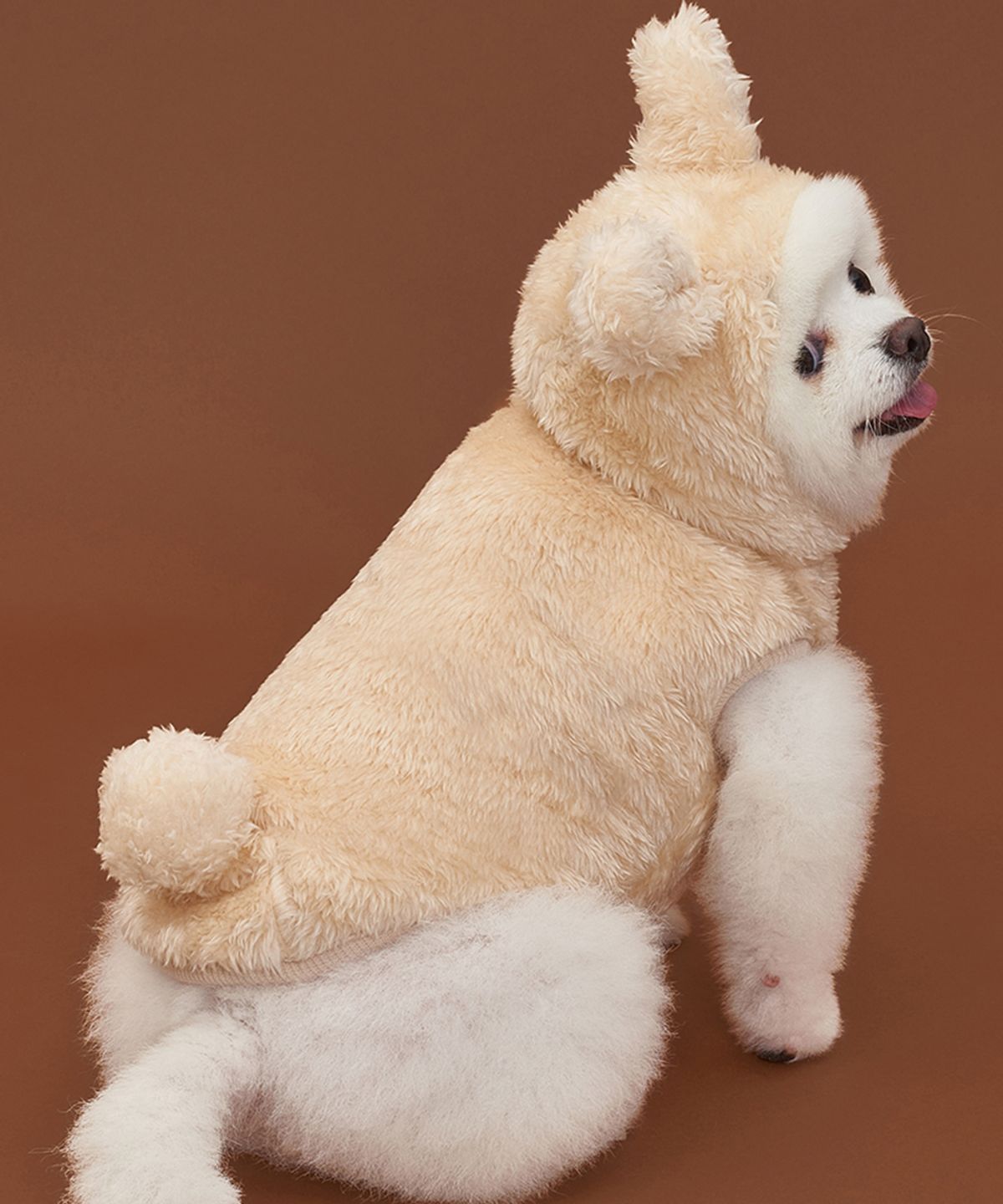 도그아이(DOGI) 강아지 곰후드 베스트 베이지