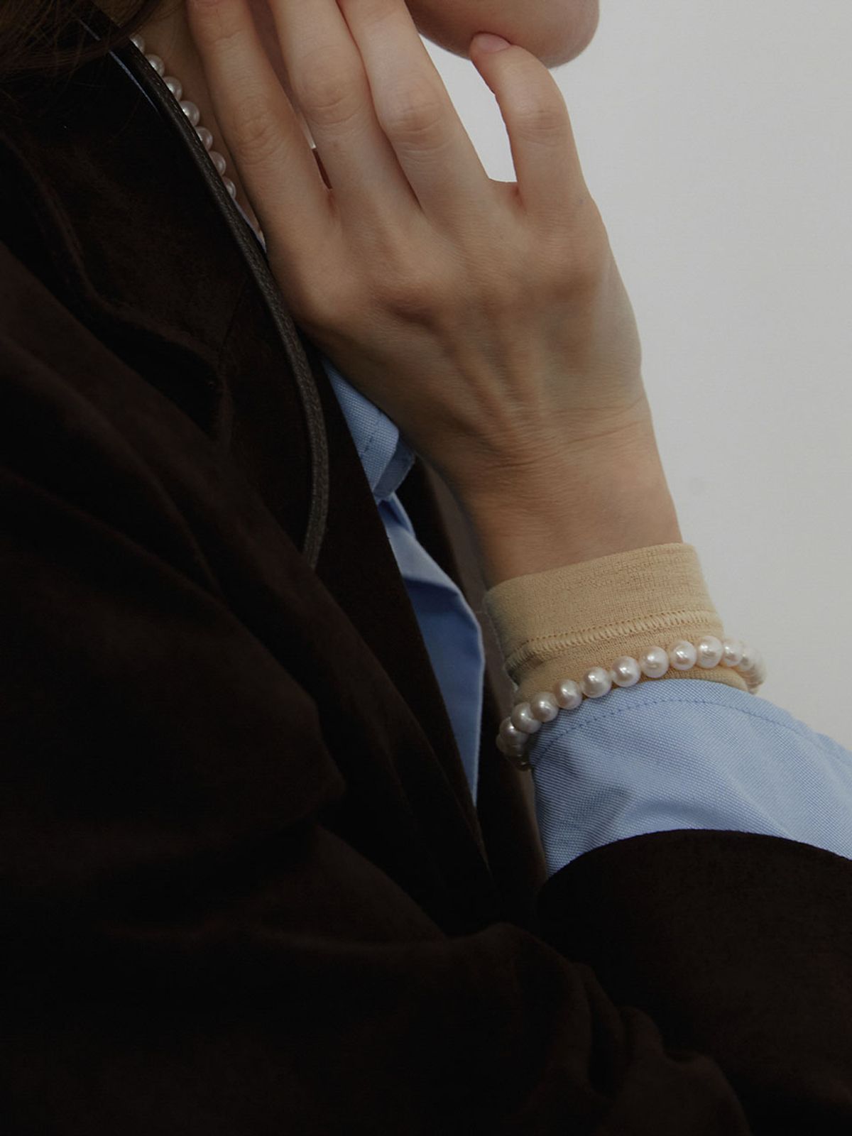 러브미몬스터(LOVE ME MONSTER) Natural Pearl Bracelet (L243MBC020)