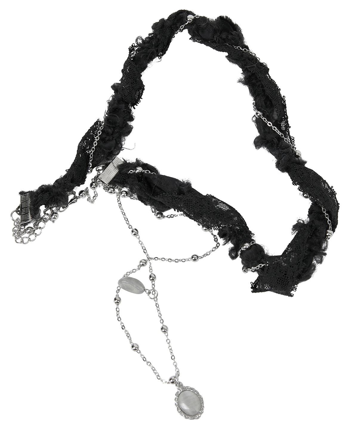 플레어업(FLAREUP) Braided Handmade Necklace (FL-730_Black)