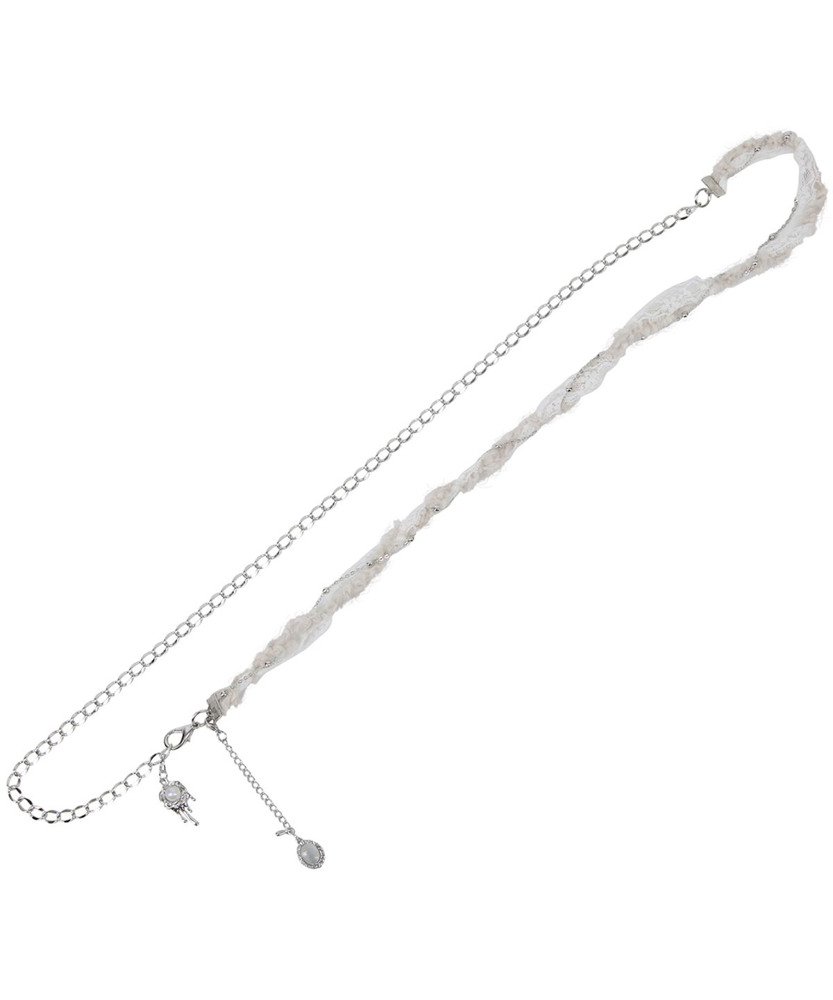 플레어업(FLAREUP) Braided Handmade Chain Belt (FL-732_White)