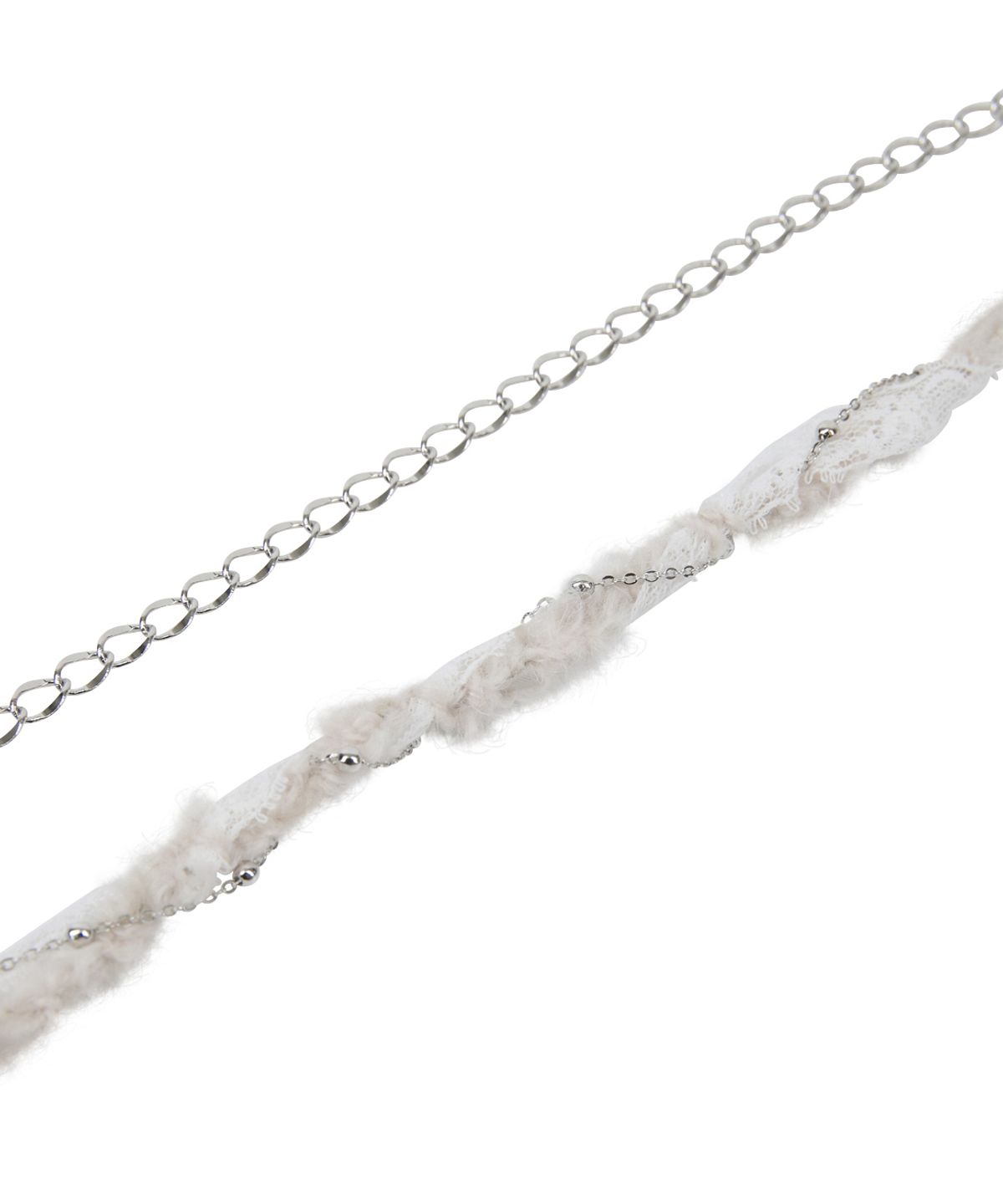 플레어업(FLAREUP) Braided Handmade Chain Belt (FL-732_White)