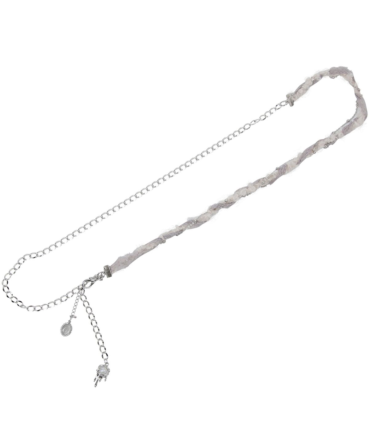 플레어업(FLAREUP) Braided Handmade Chain Belt (FL-732_Gray)