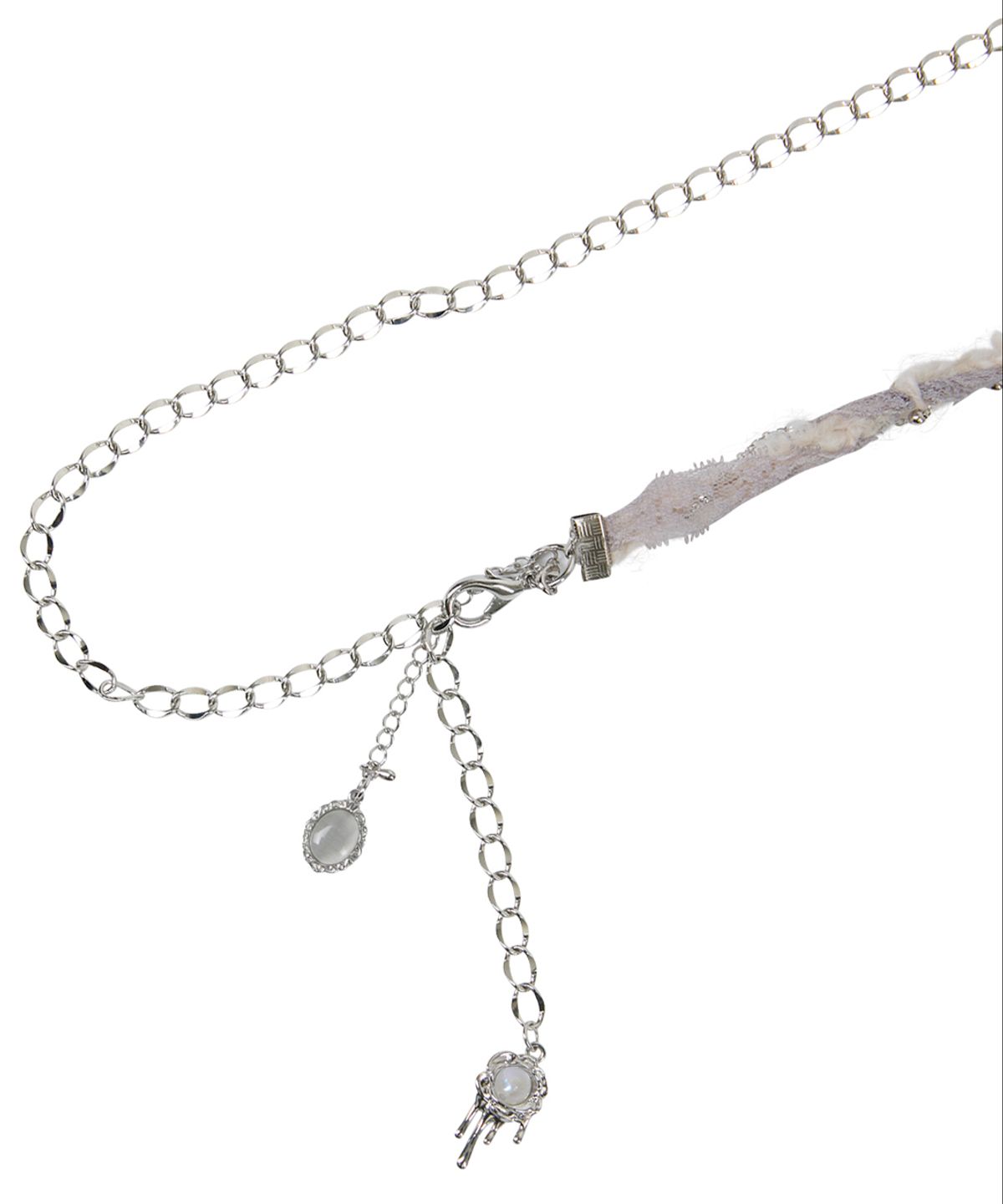 플레어업(FLAREUP) Braided Handmade Chain Belt (FL-732_Gray)
