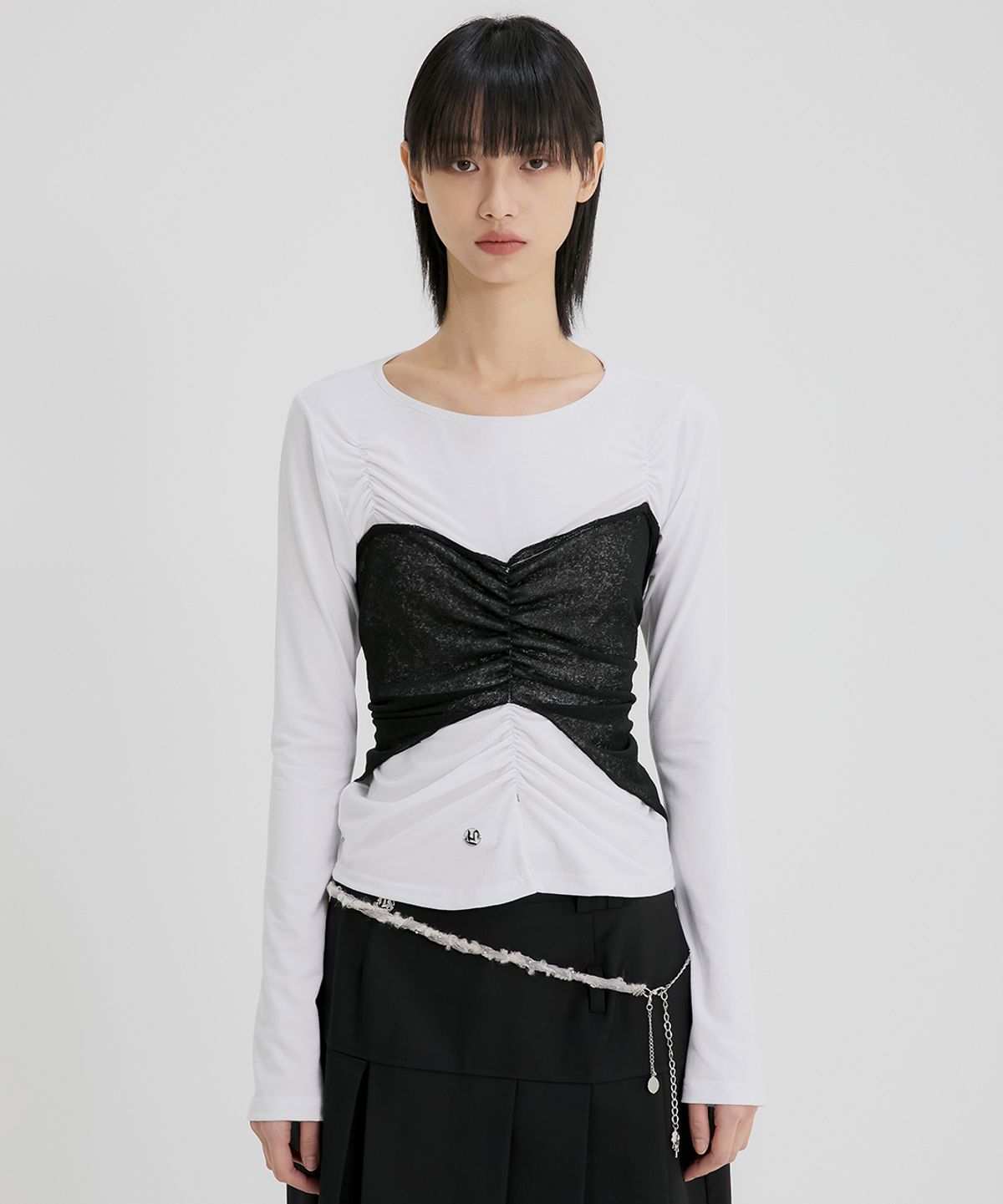 플레어업(FLAREUP) Braided Handmade Chain Belt (FL-732_Gray)