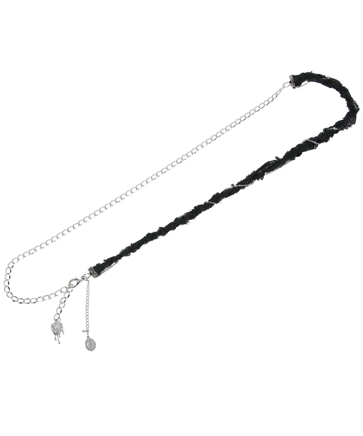 플레어업(FLAREUP) Braided Handmade Chain Belt (FL-732_Black)