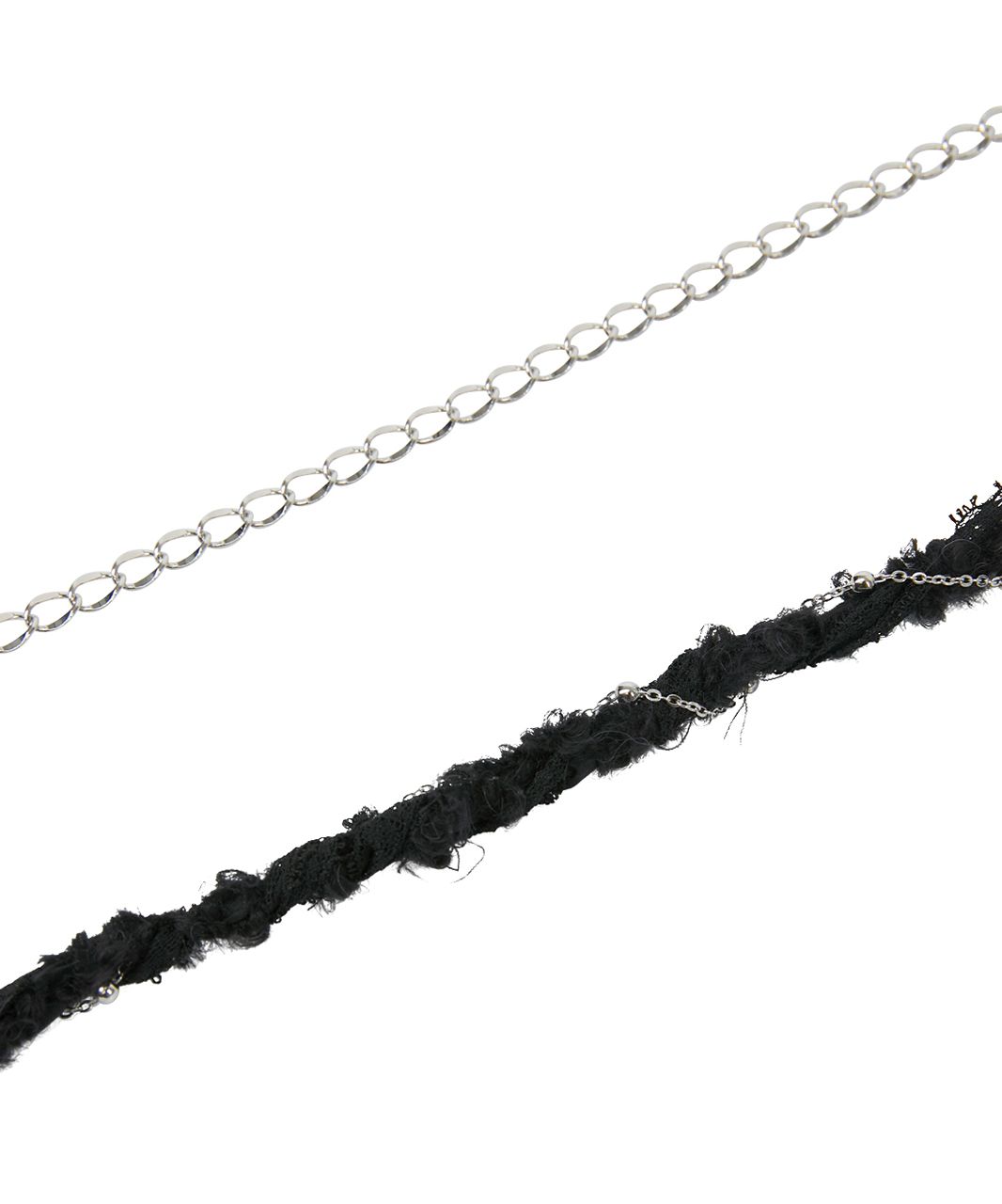 ★FLARE UP★ Braided Handmade Chain Belt FL732Gray Braided Handmade Chain Belt (FL-732_Black) - FLAREUP | 60