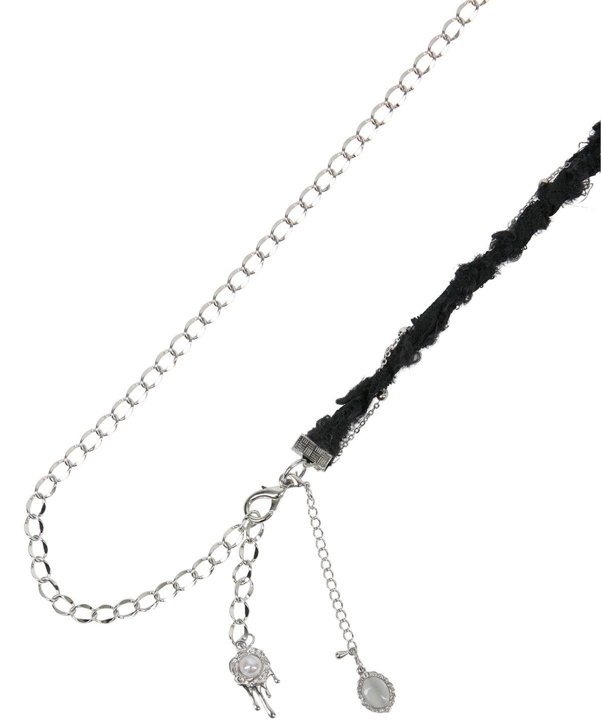 플레어업(FLAREUP) Braided Handmade Chain Belt (FL-732_Black)