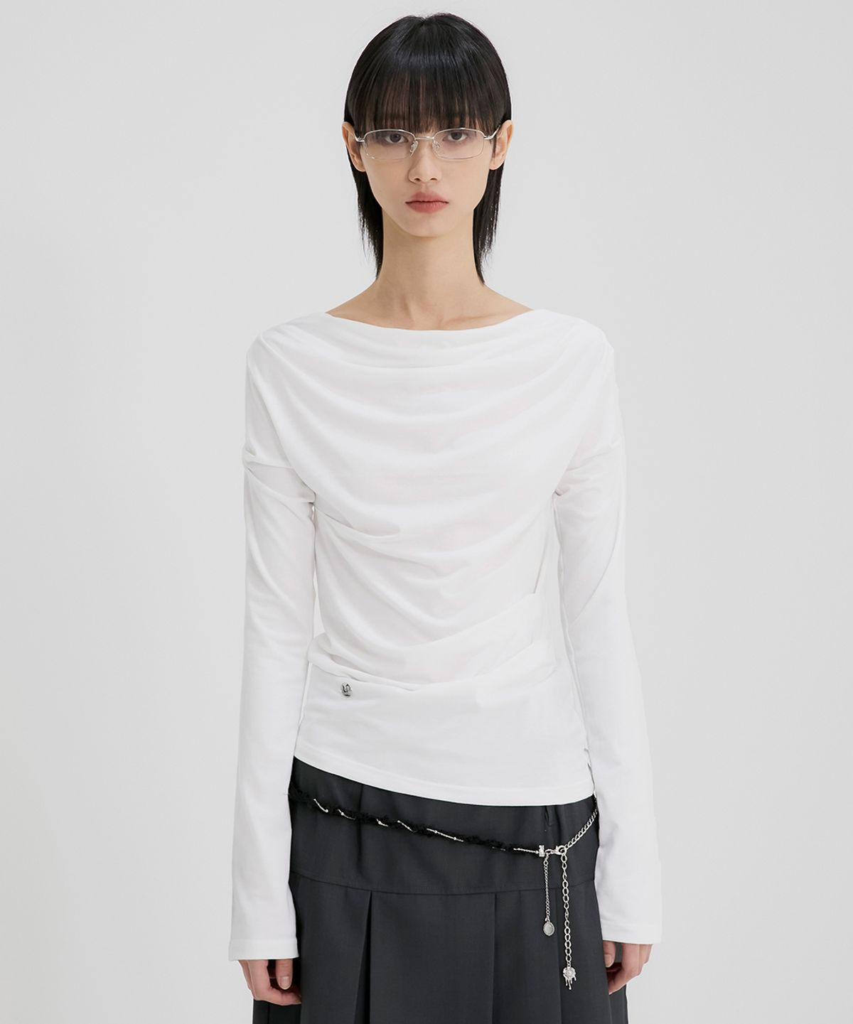 플레어업(FLAREUP) Braided Handmade Chain Belt (FL-732_Black)