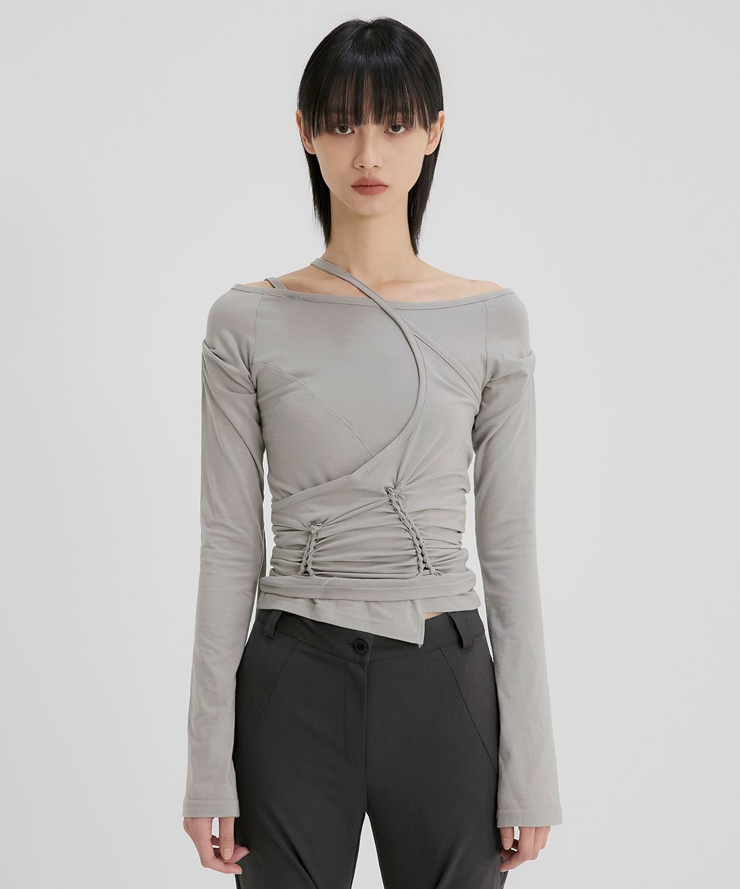 FLAREUPトップスSET ハンドメイドツイストレイヤードロングスリーブ MUSINSA | FLAREUP [SET] Handmade Twisted Layered Long Sleeve