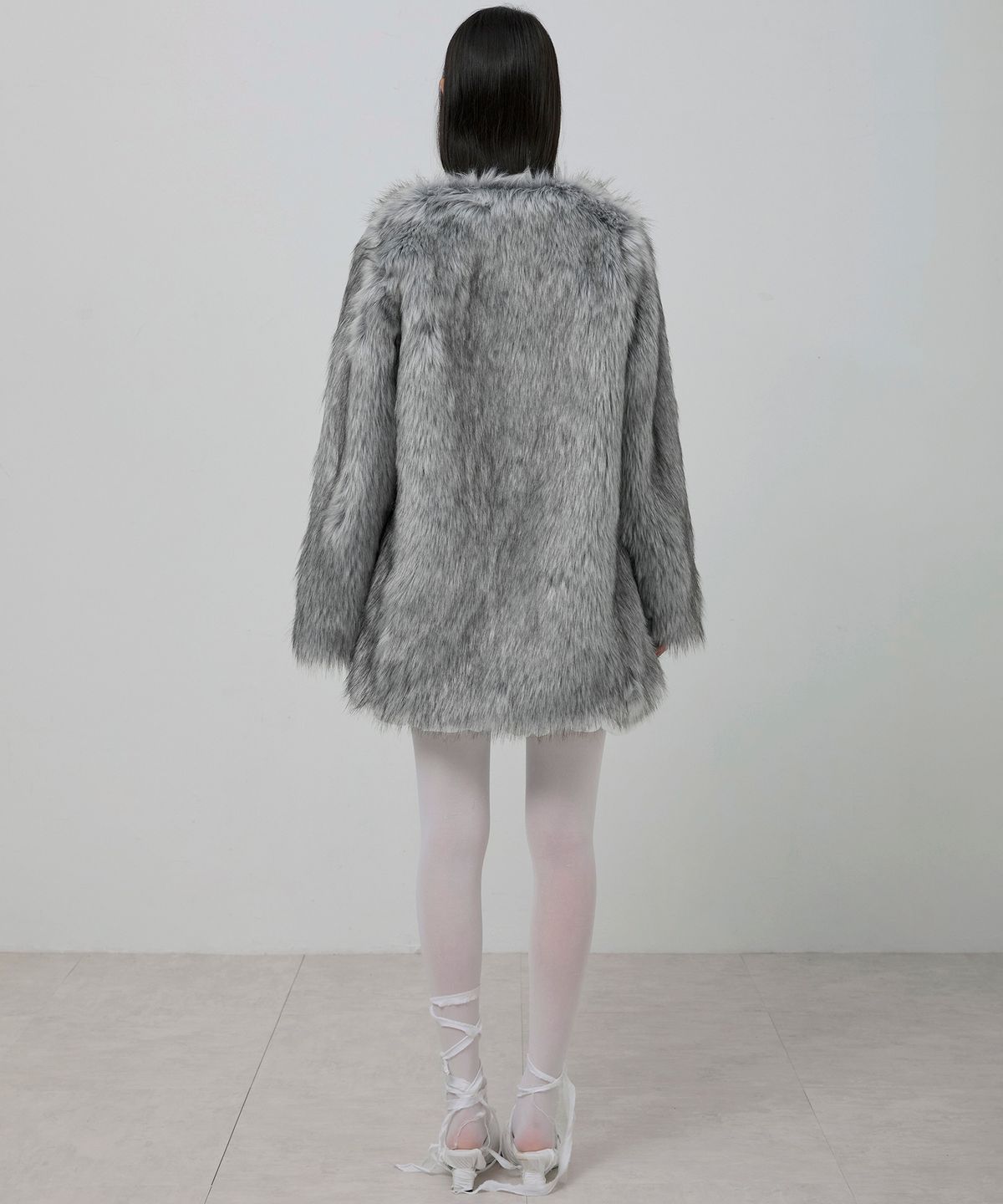 플레어업(FLAREUP) Fur Jacket (FL-046_Gray)