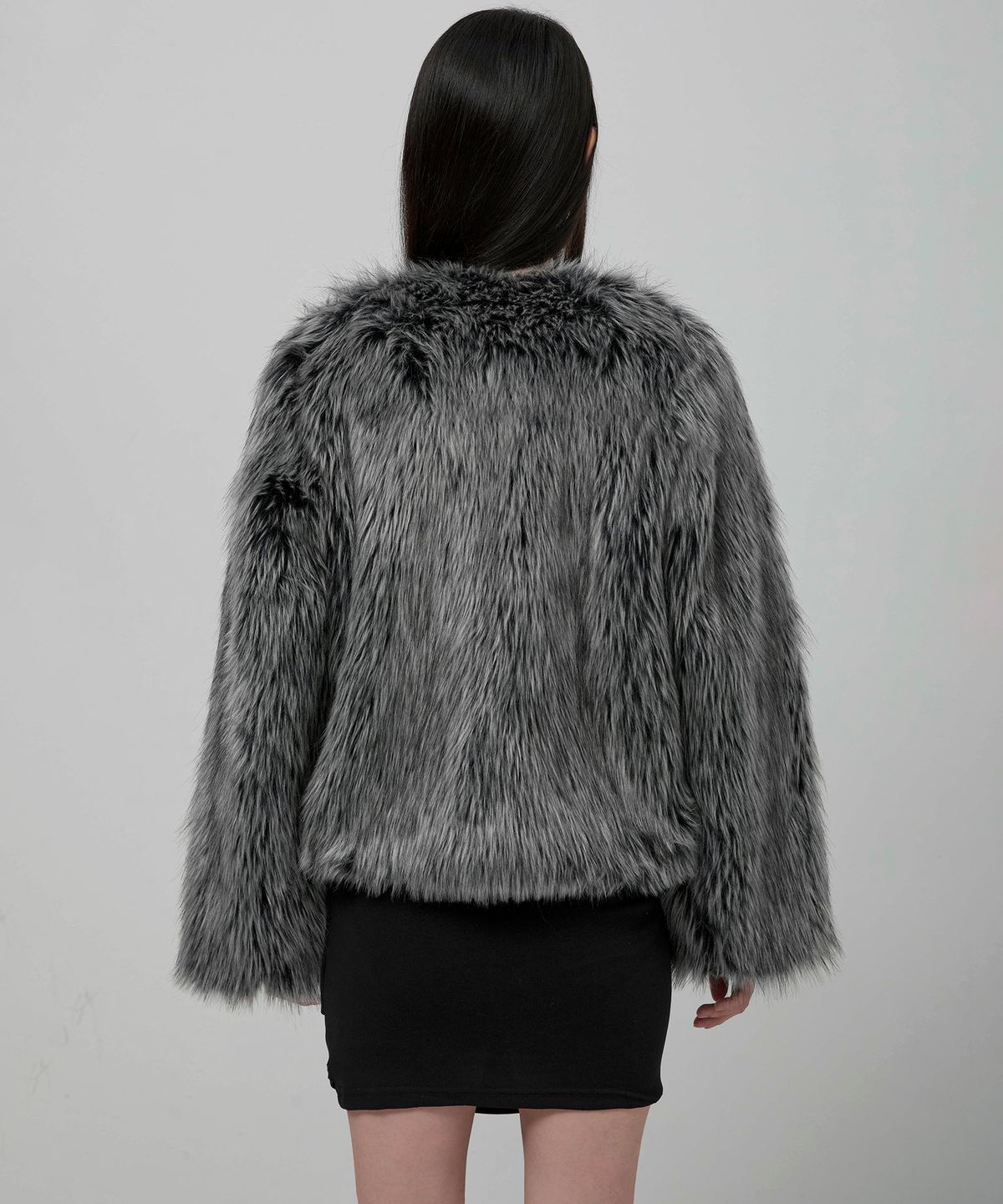 플레어업(FLAREUP) Fur Jacket (FL-046_Charcoal)