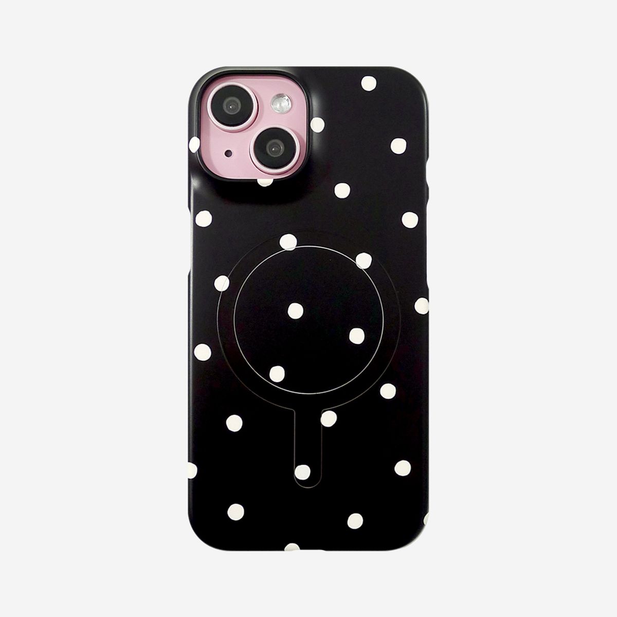 러브오낫(LOVE OR NOT) 맥세이프하드/카드수납_Ivory Balls-Black Magsafe Hard/Card Phonecase