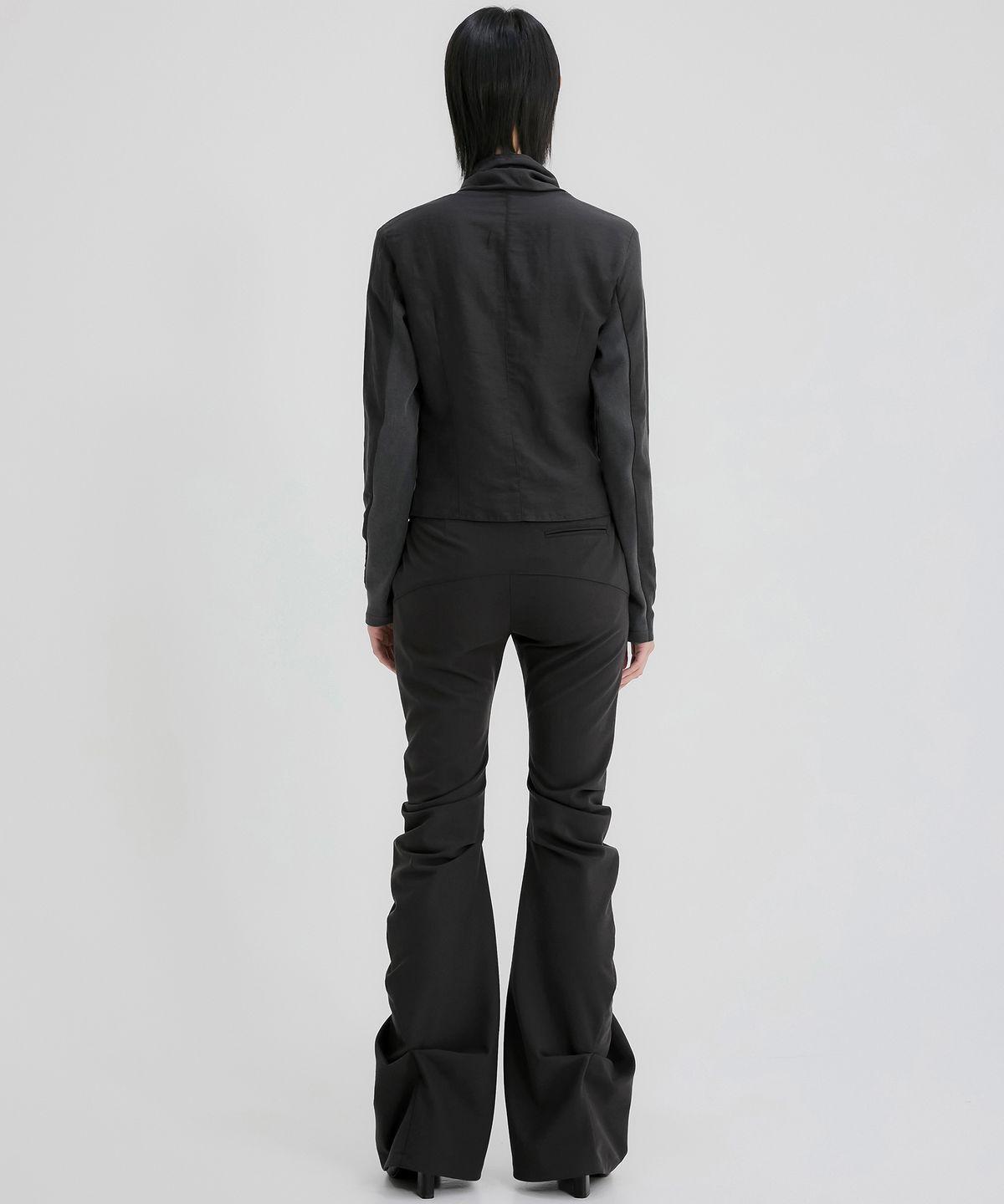 플레어업(FLAREUP) Asymmetrical Biker Jacket (FL-047_Black)