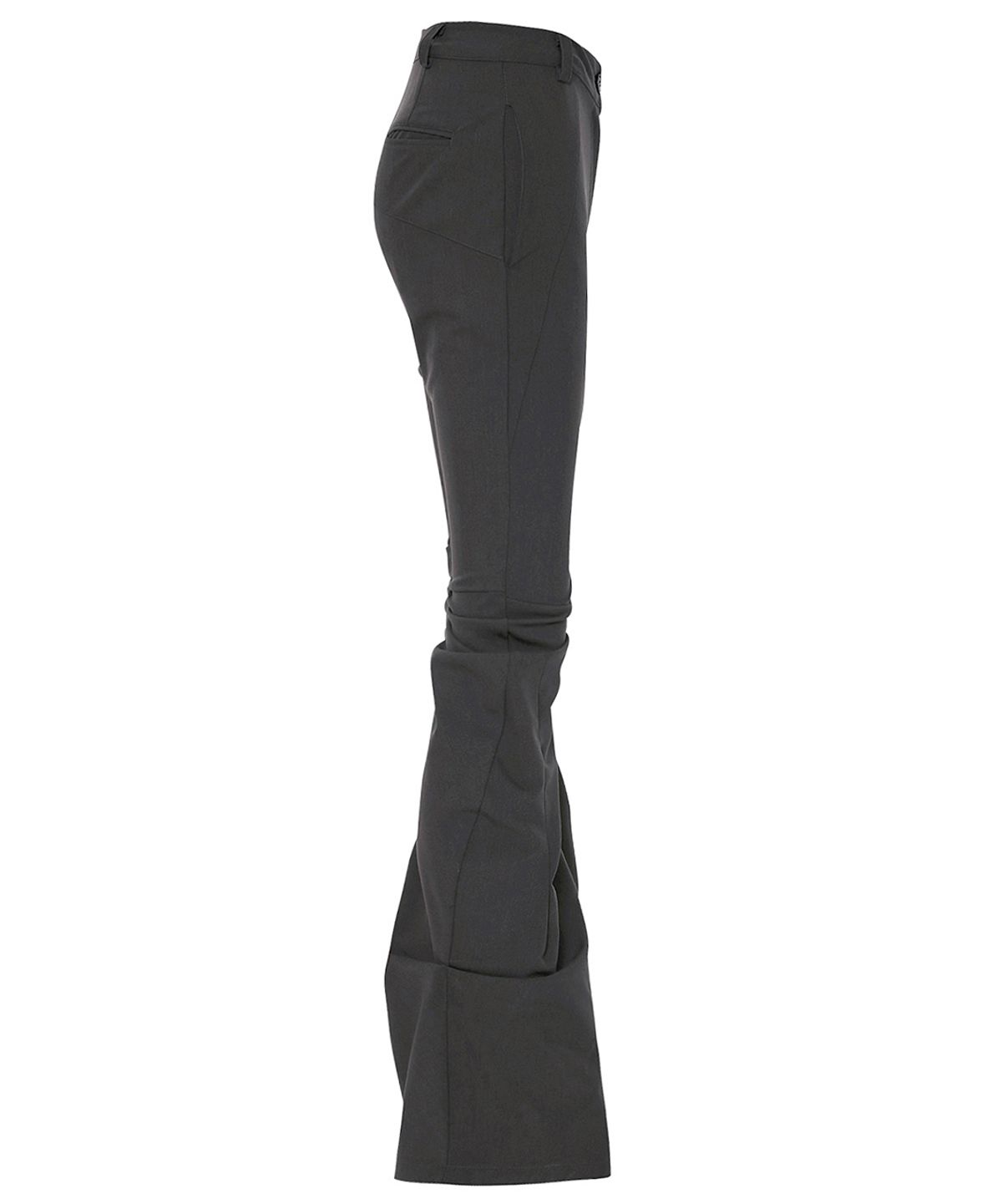 플레어업(FLAREUP) Asymmetrical Drape Pants (FL-245_Charcoal)
