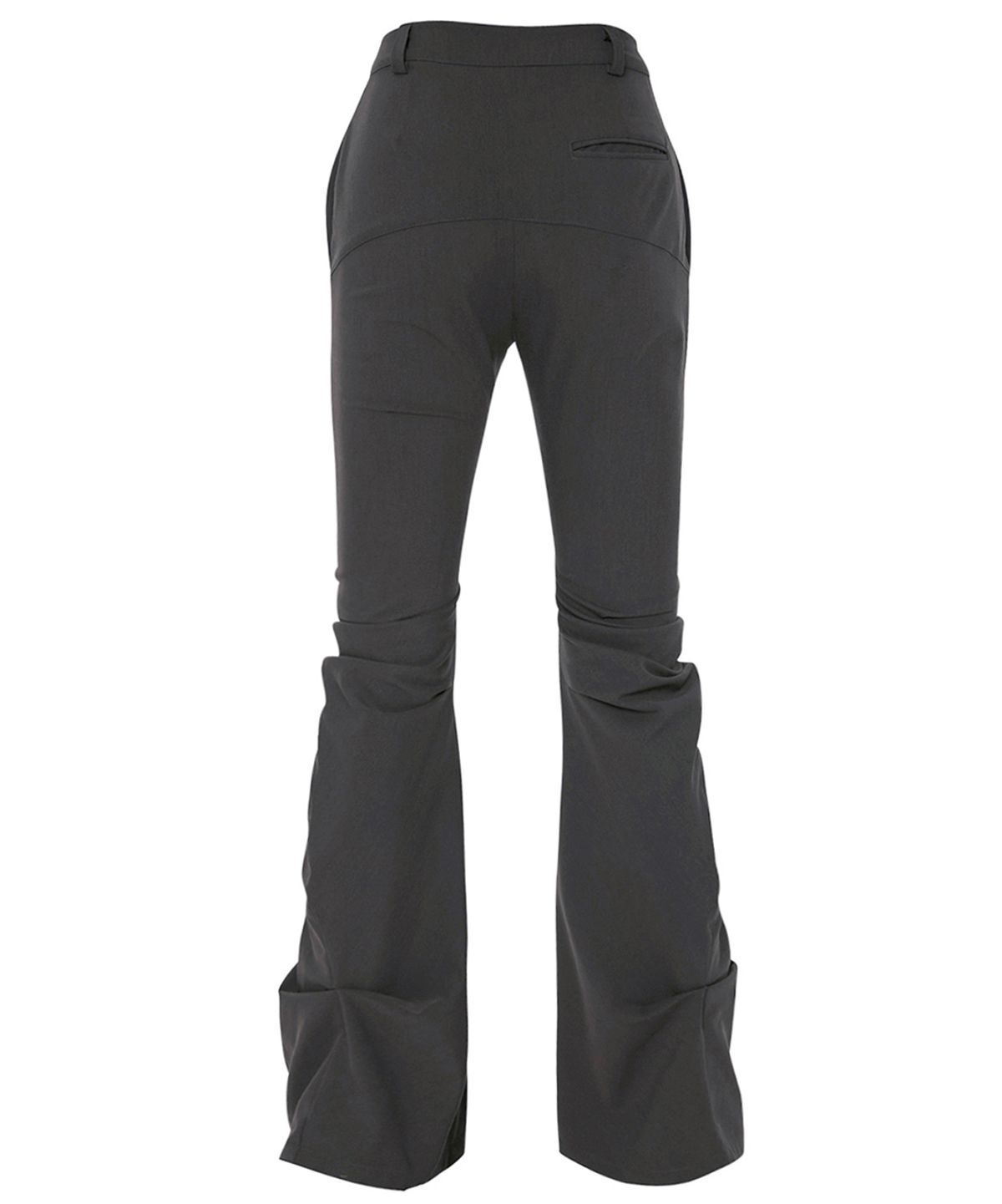 플레어업(FLAREUP) Asymmetrical Drape Pants (FL-245_Charcoal)