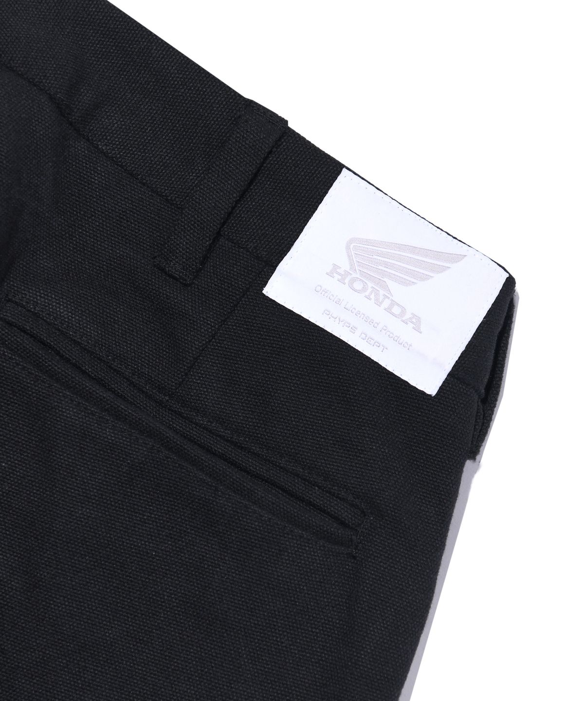 핍스 모터사이클(PHYPS MOTORCYCLE) Honda VTG logo Canvas pants_Black