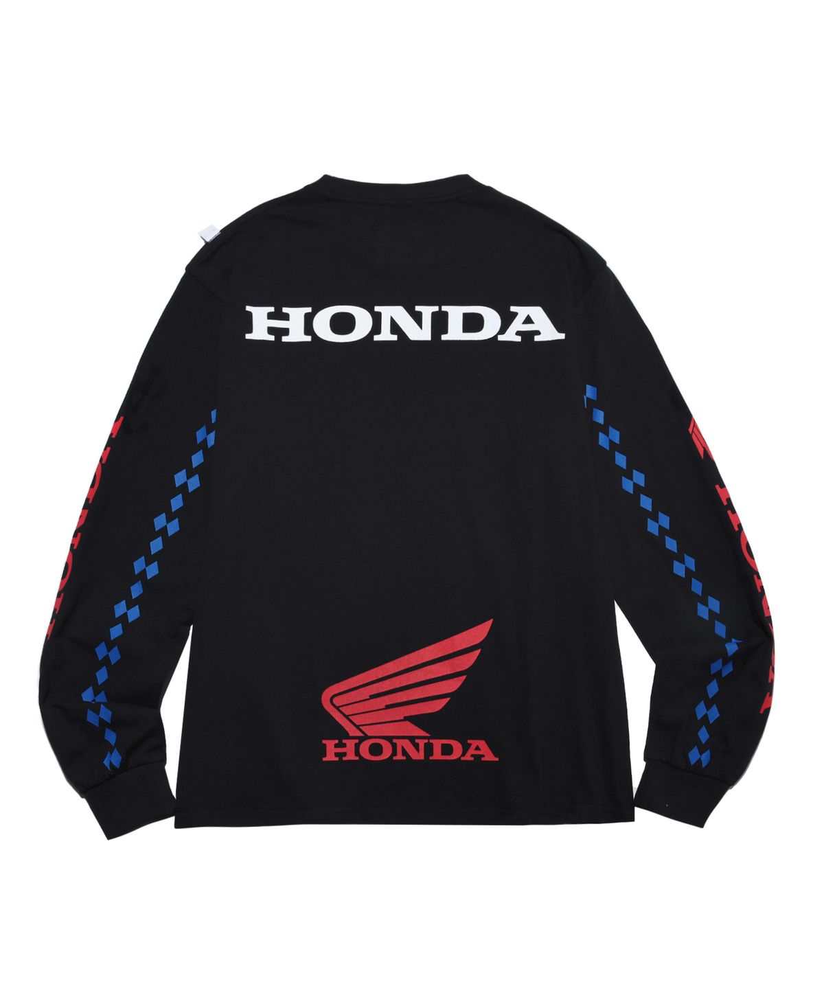 핍스 모터사이클(PHYPS MOTORCYCLE) Honda VTG Logo Point Long sleeve_Black