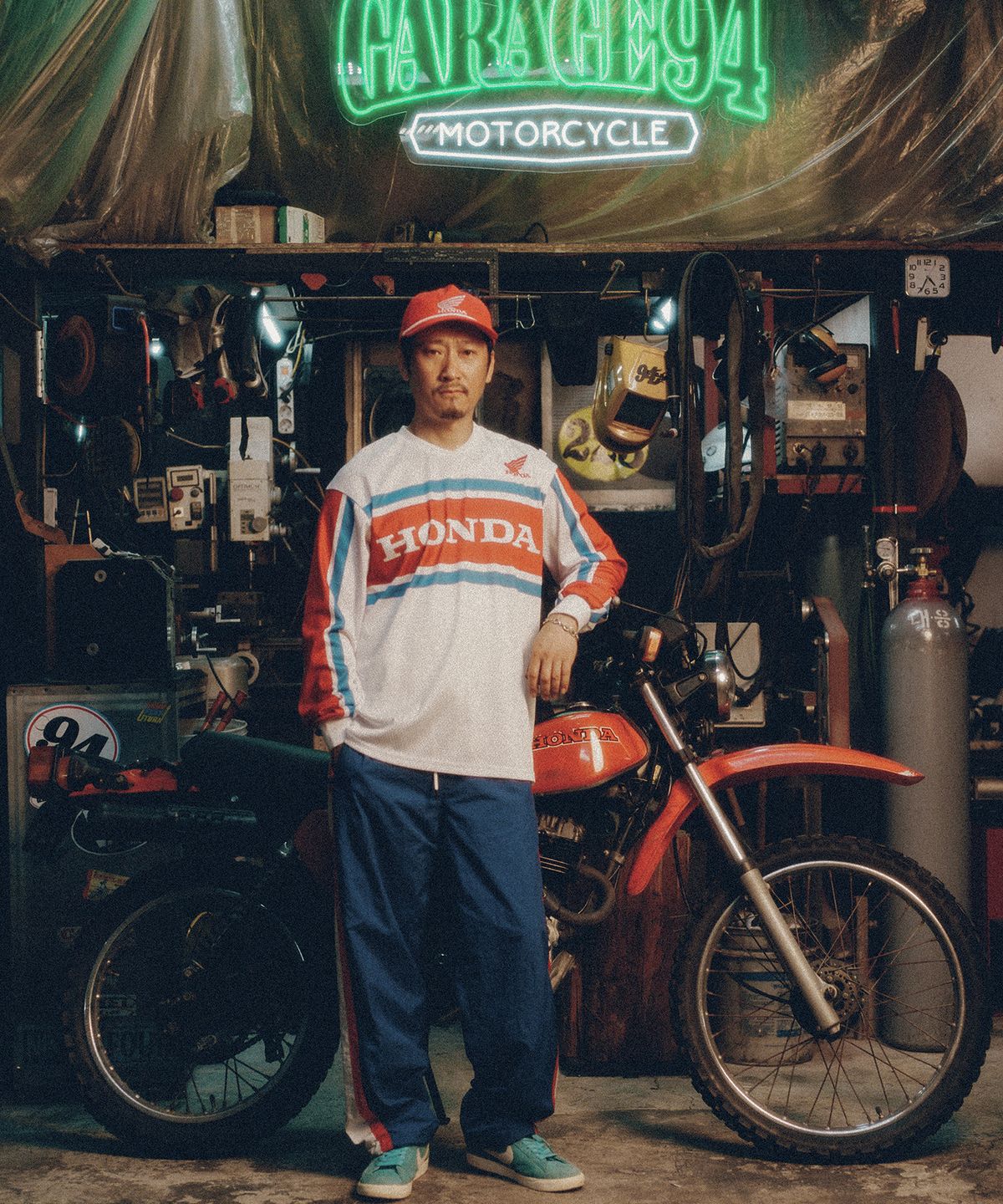 핍스 모터사이클(PHYPS MOTORCYCLE) Honda VTG Trucker Cap_Red